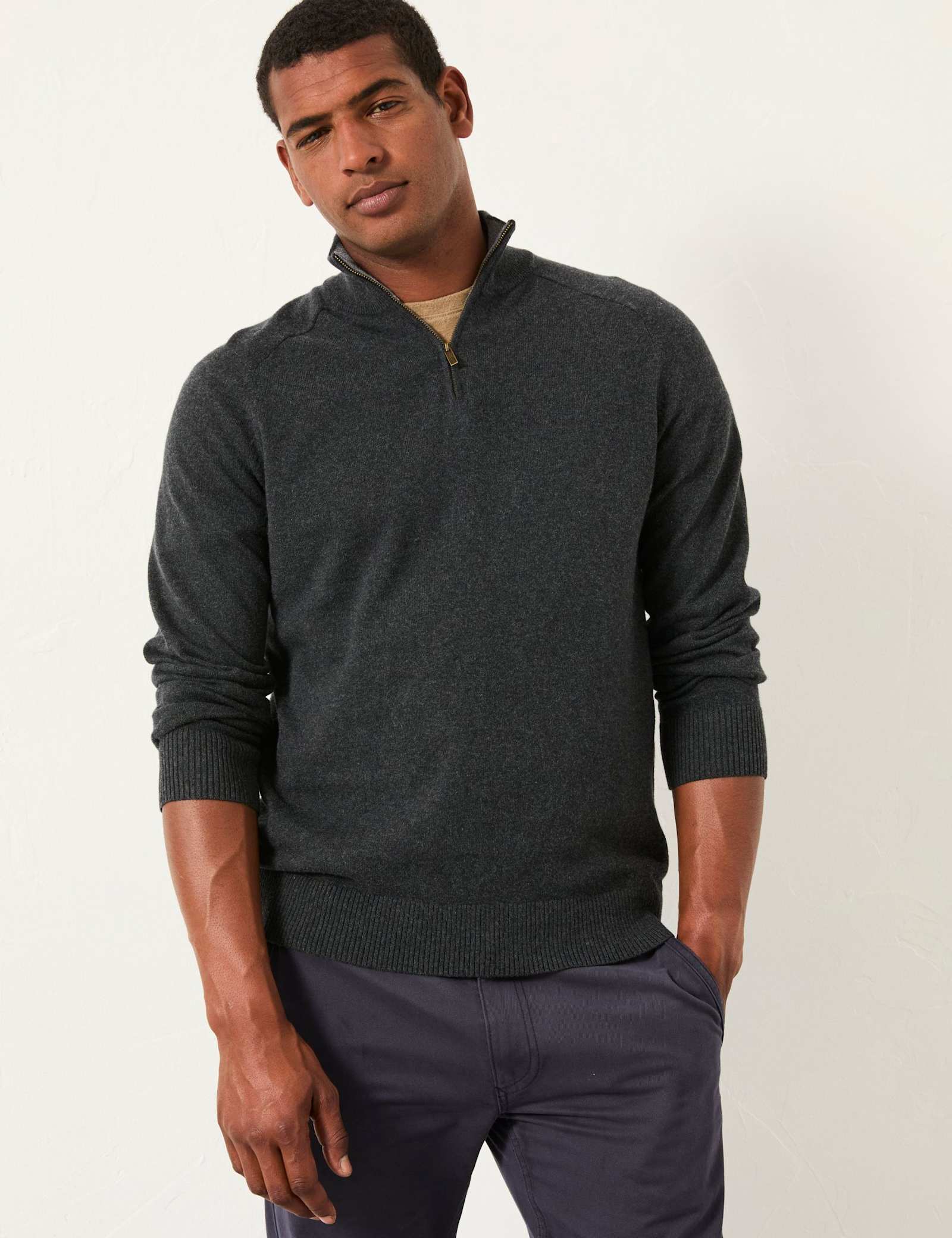 Knitted Half Zip Jumper - image 4