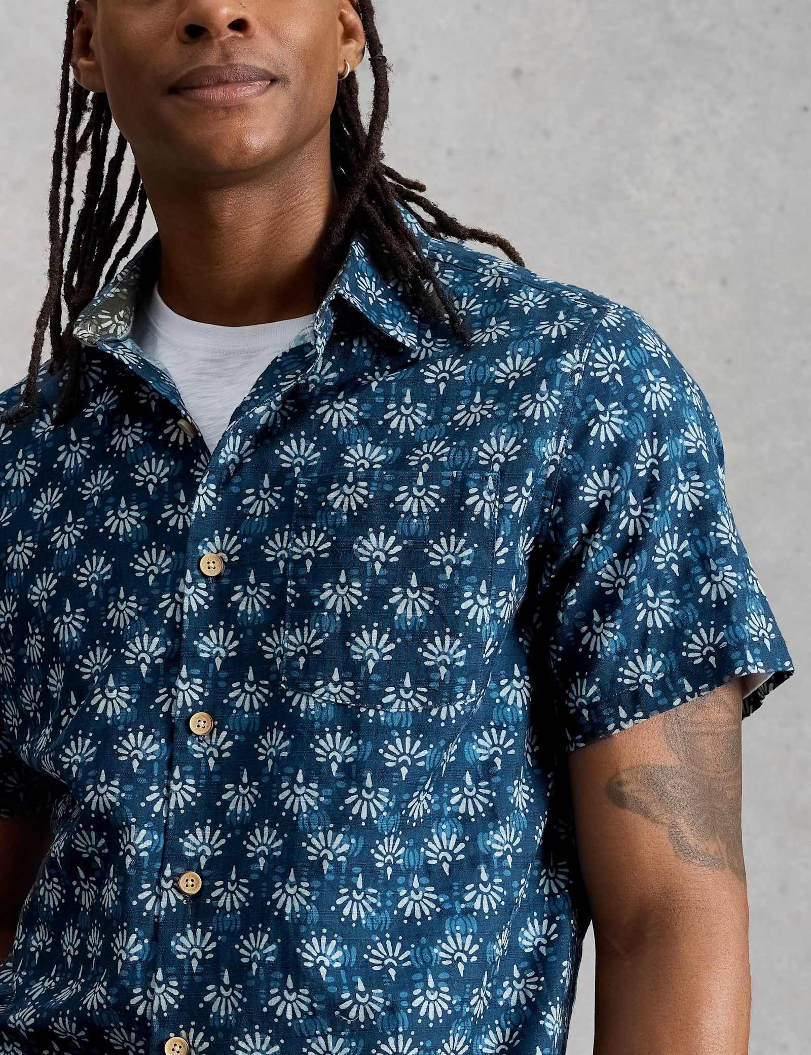Pure Cotton Printed Short Sleeve Shirt - image 5