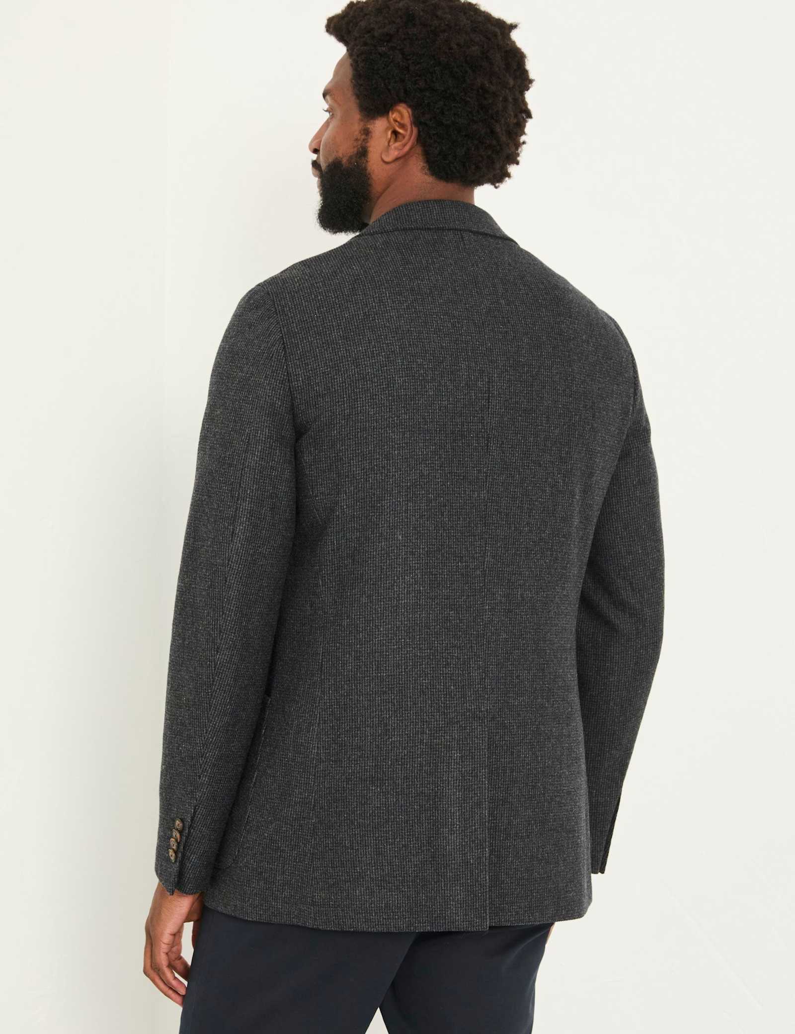 Regular Fit Wool Blend Houndstooth Blazer - image 5