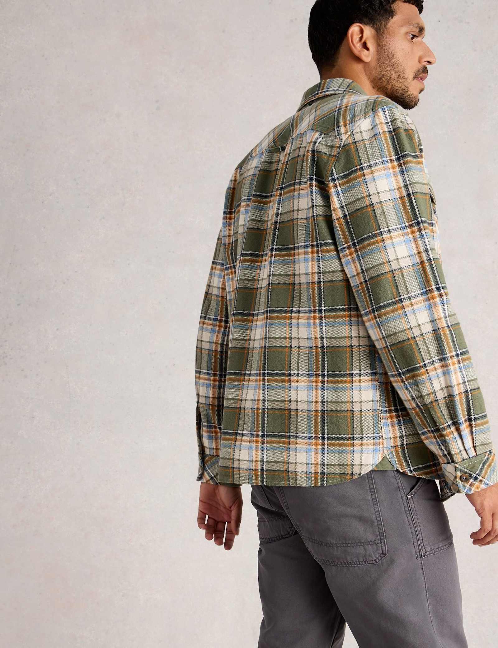 Regular Fit Pure Cotton Checked Overshirt - image 2