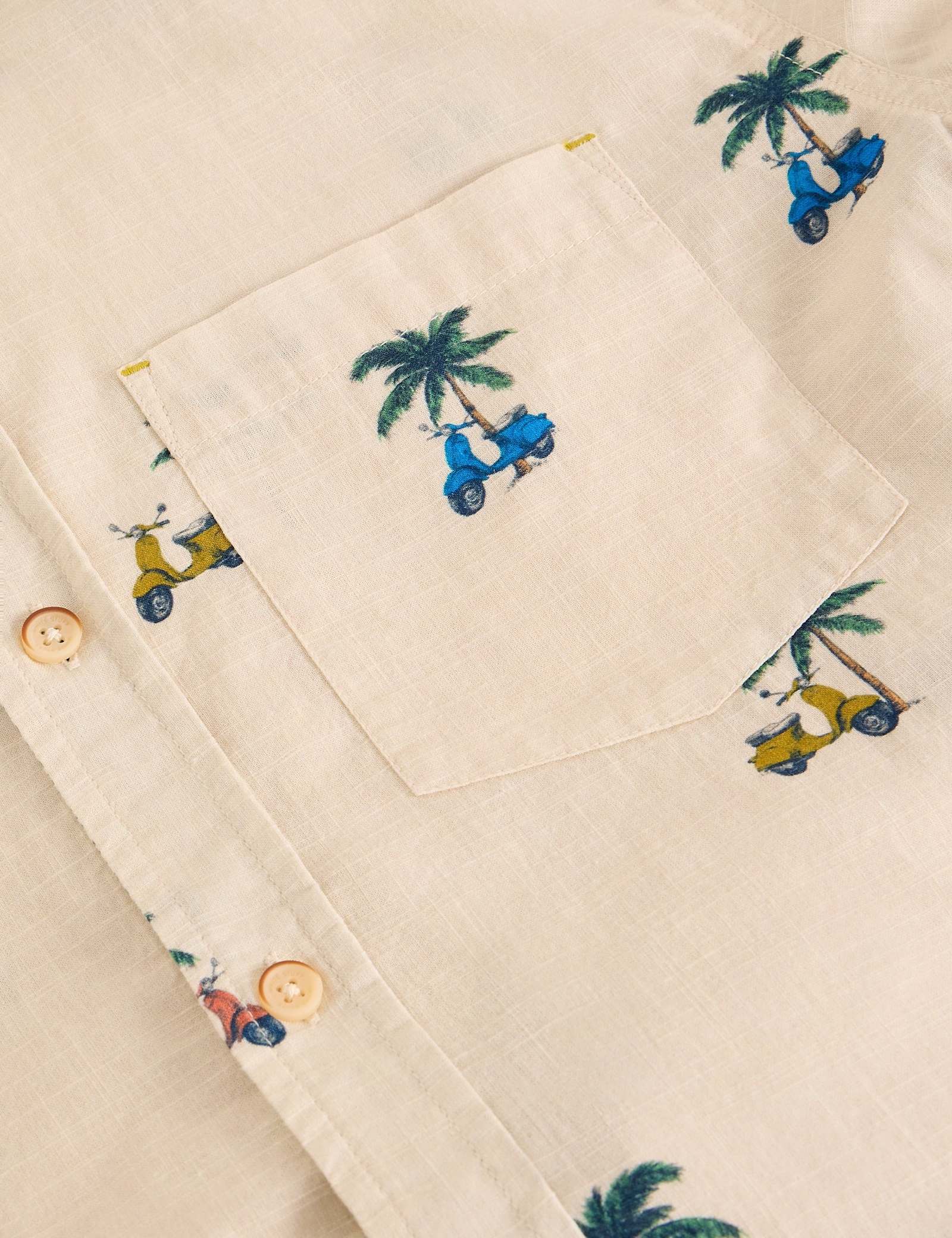 Pure Cotton Printed Short Sleeve Shirt - image 3