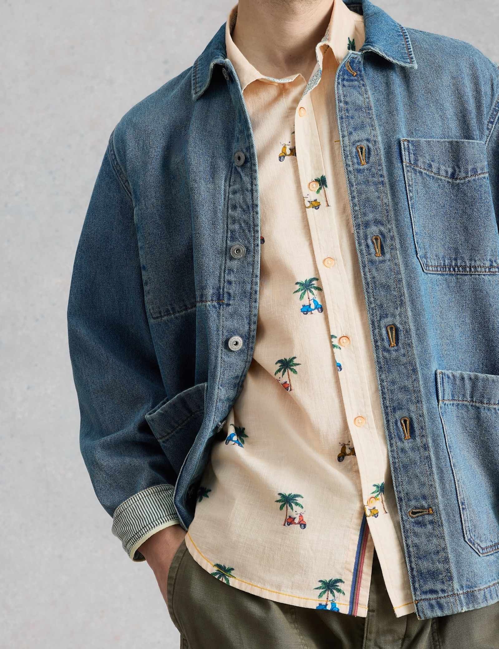 Pure Cotton Printed Short Sleeve Shirt - image 5