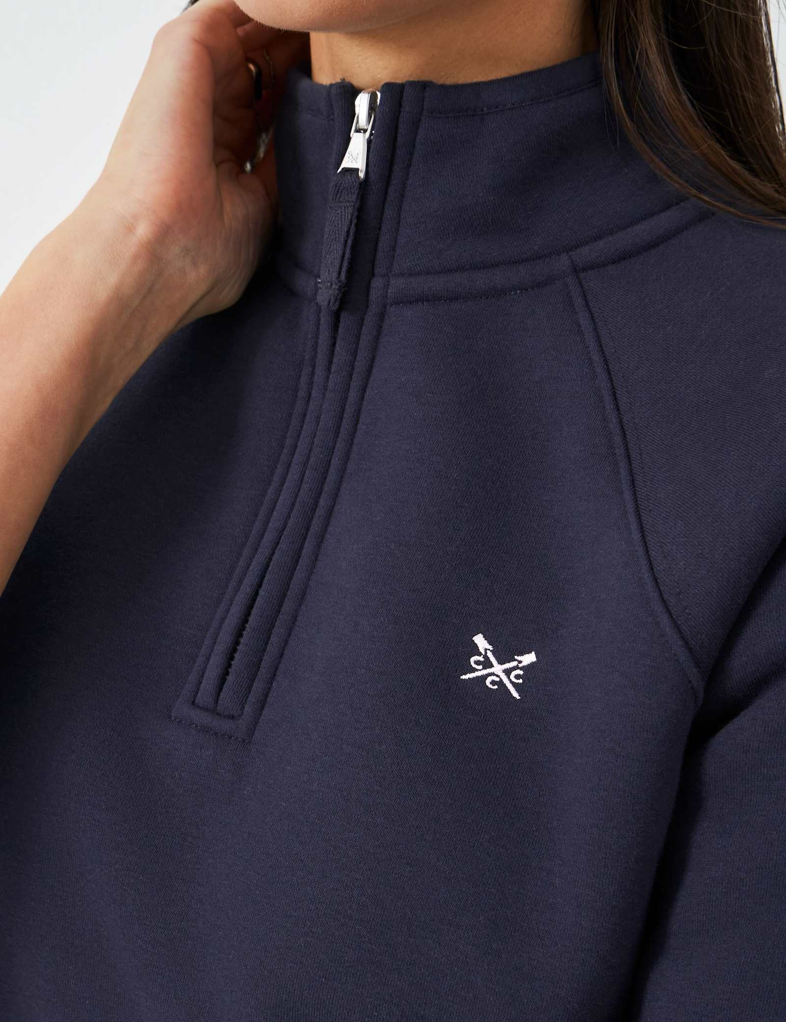 Cotton Rich Funnel Neck Half Zip Sweatshirt - image 3
