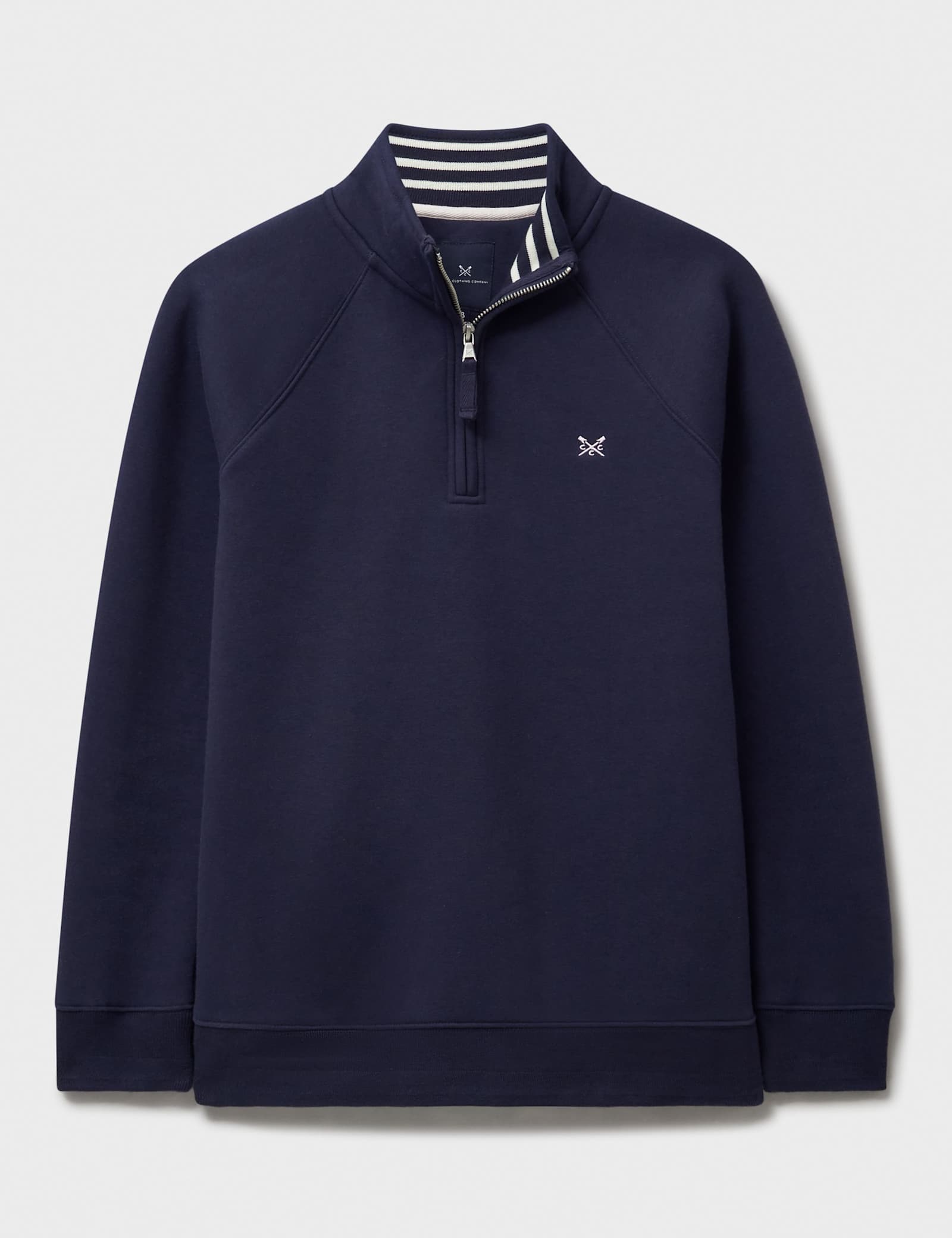 Cotton Rich Funnel Neck Half Zip Sweatshirt - image 1