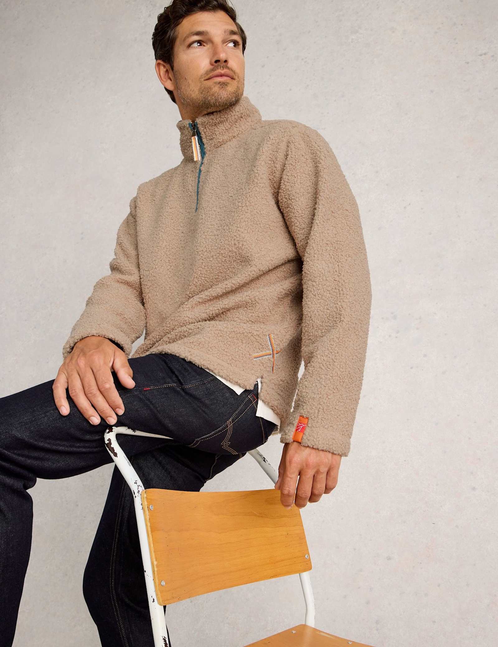 Borg Half Zip Sweatshirt - image 4
