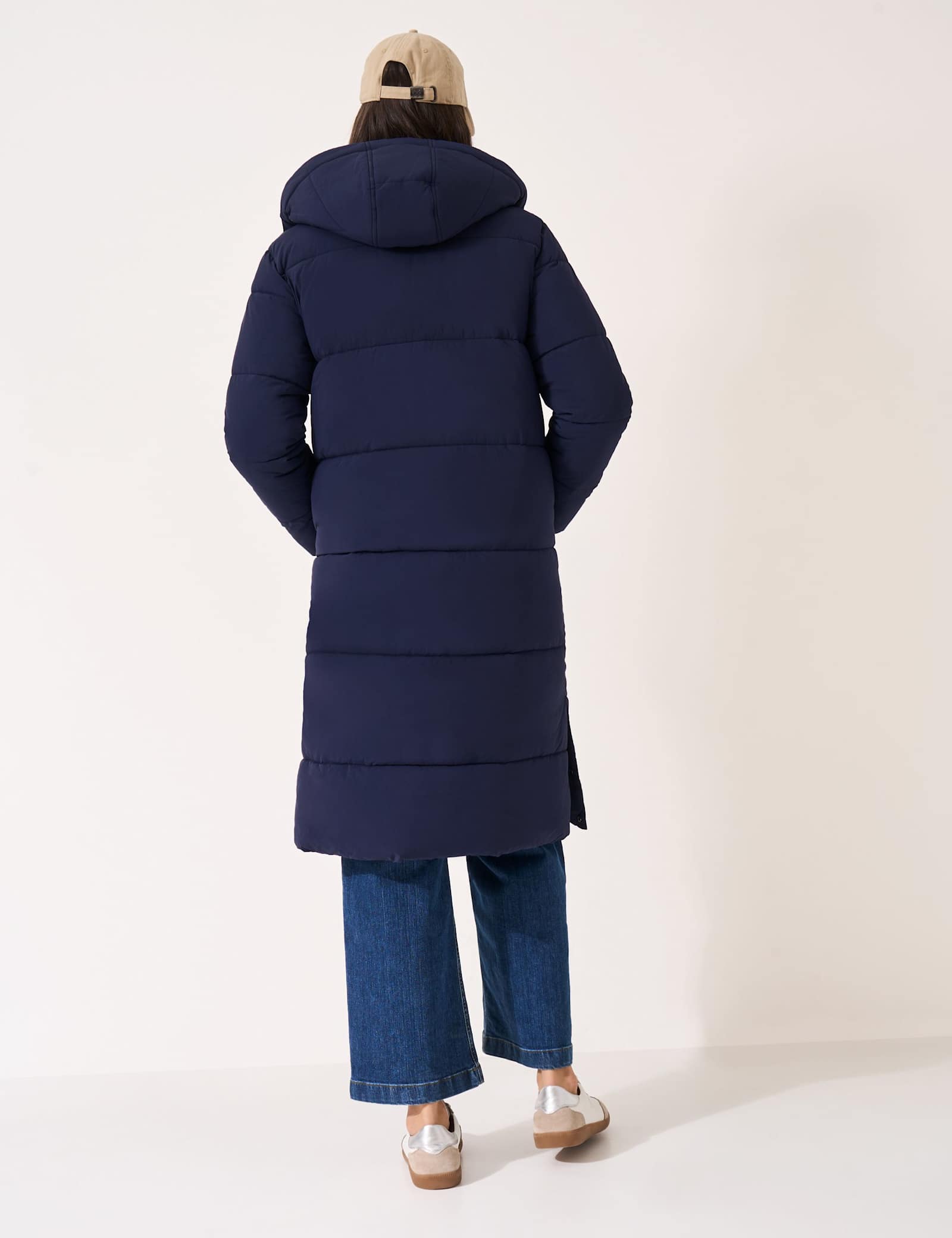Padded Hooded Longline Puffer Coat - image 5