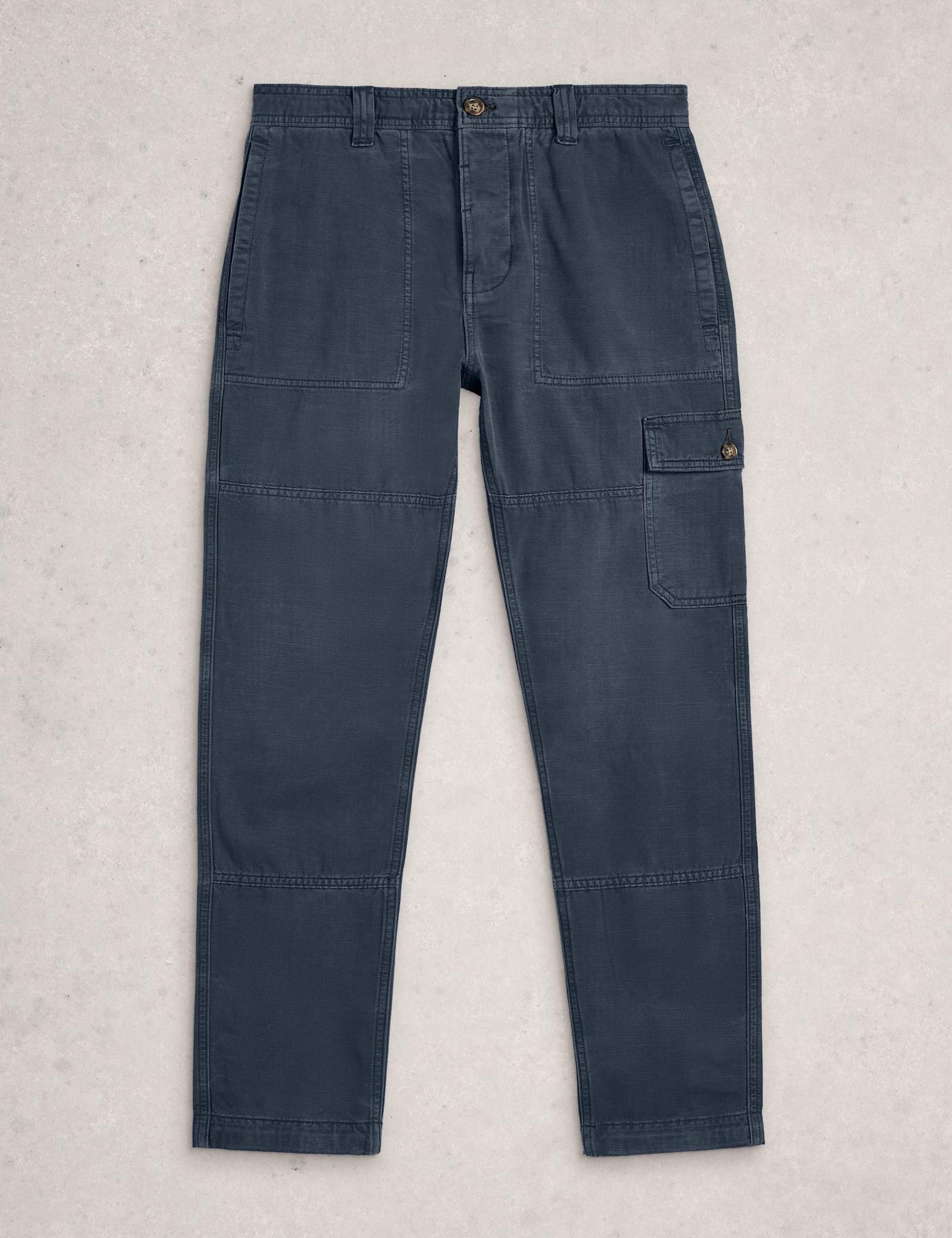 Loose Fit Pure Cotton Cargo Trousers - image 5