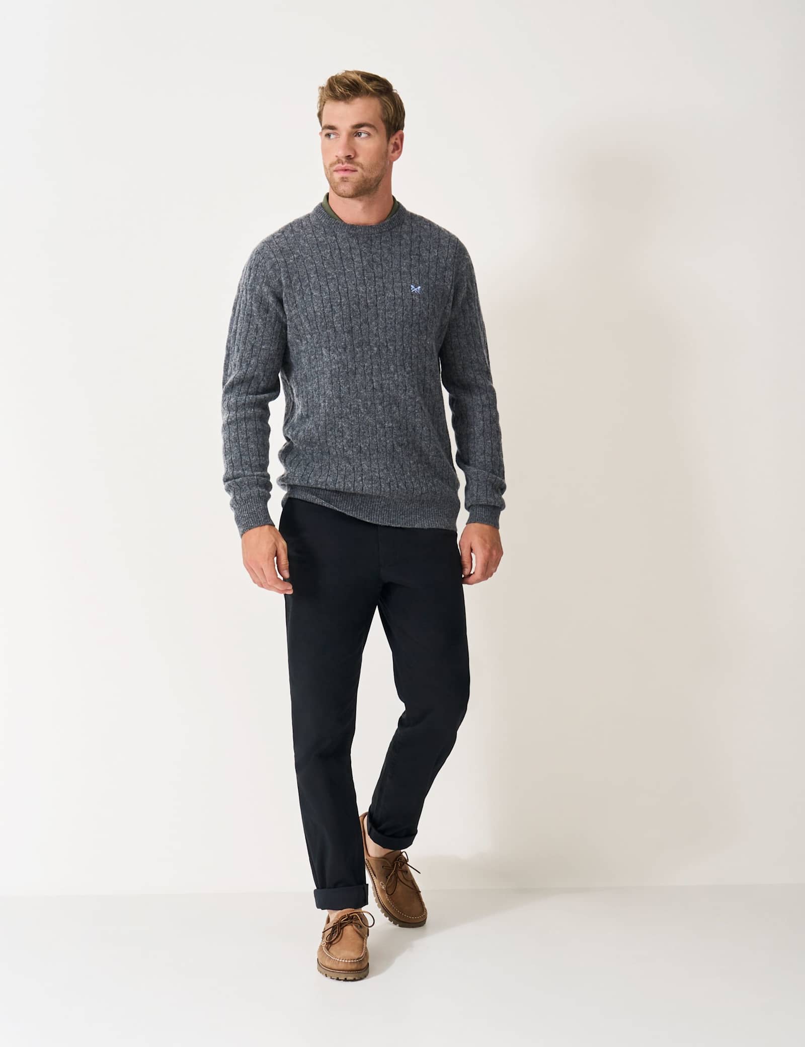 Lambswool Rich Cable Crew Neck Jumper - image 5
