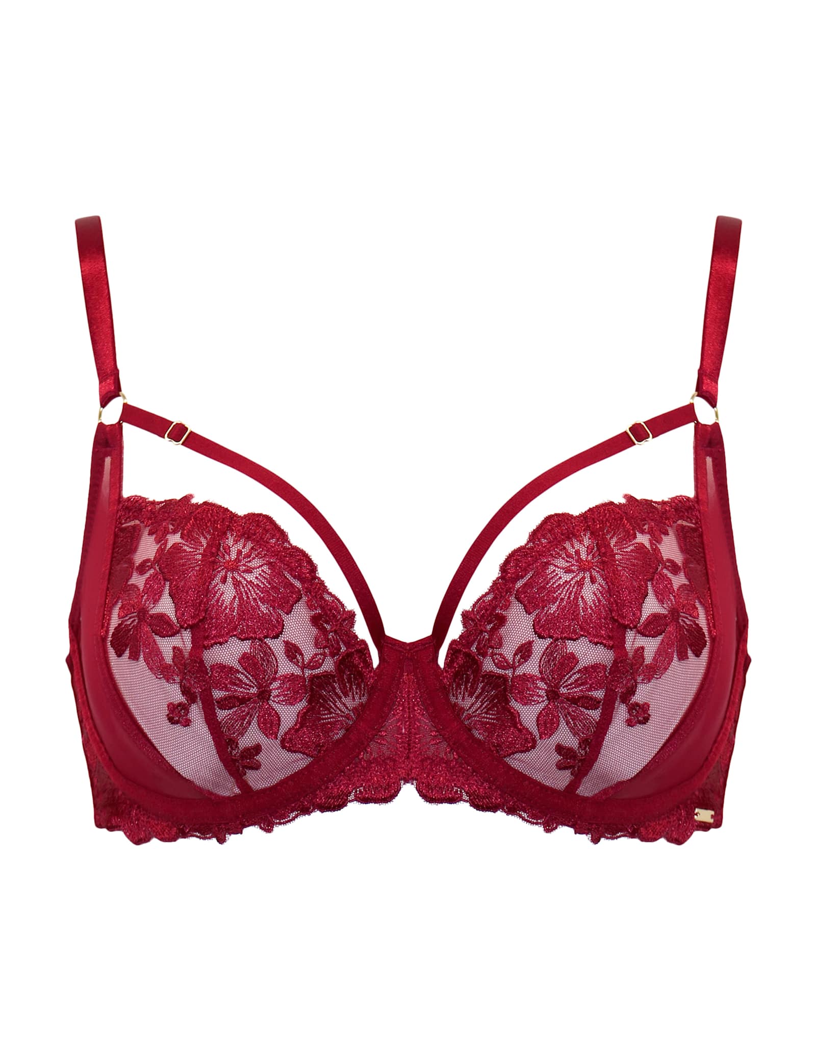 India Lace Wired Balcony Bra - image 1