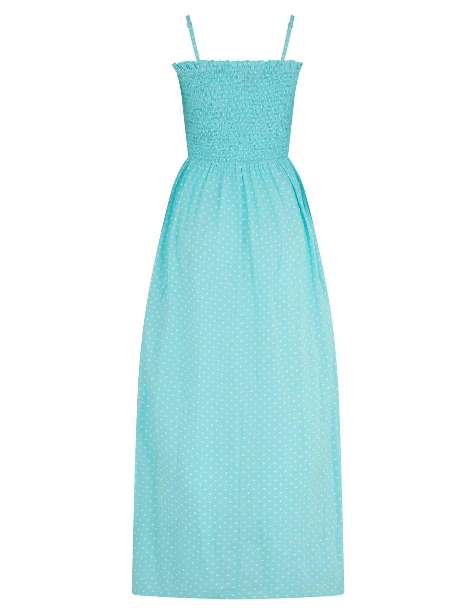 Emma Strapless Shirred Maxi Beach Dress - image 3