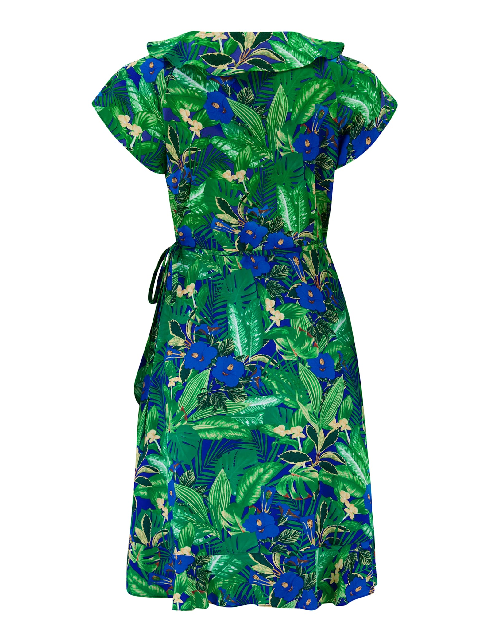 Penny Frill Wrap Woven Beach Dress - image 3