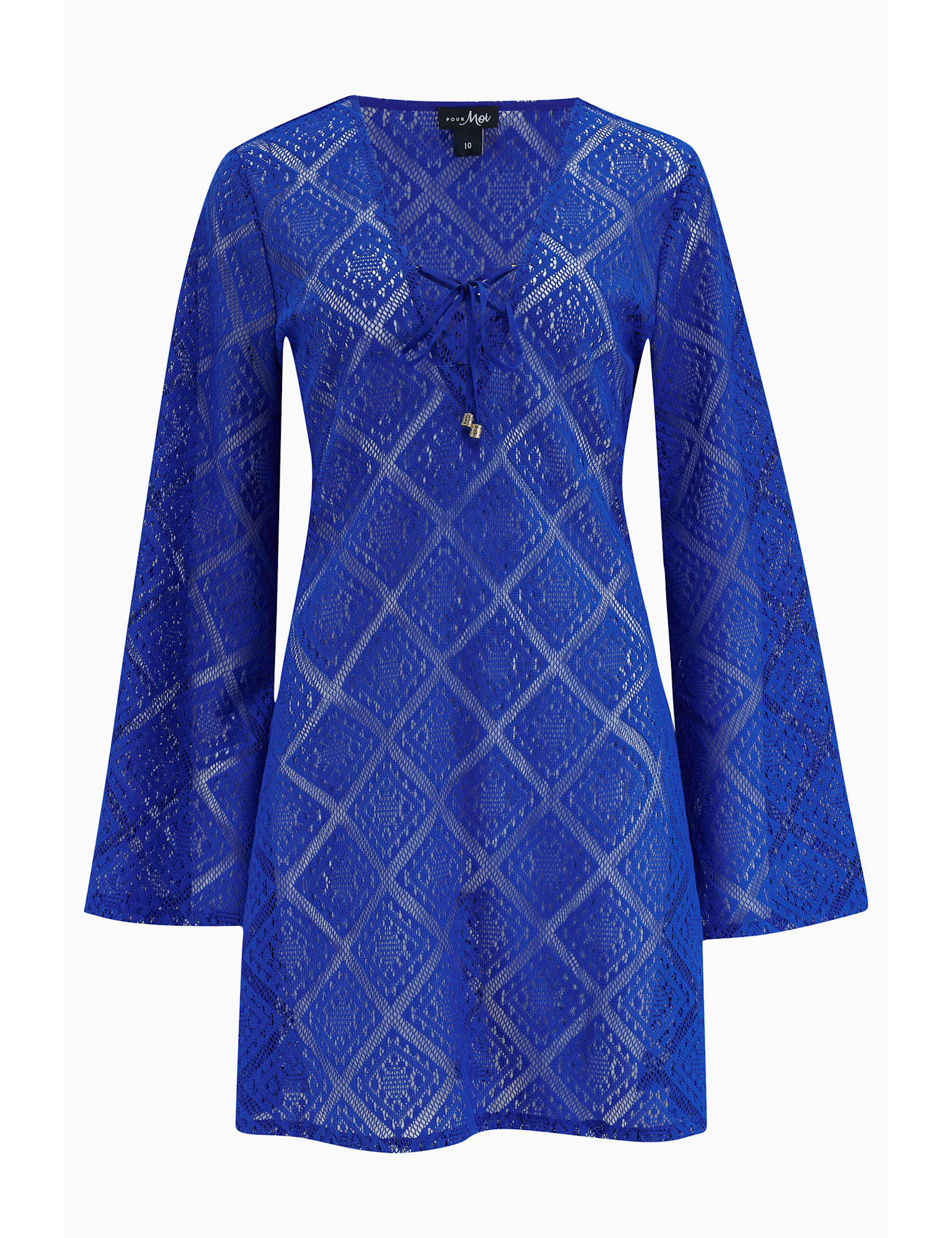 Free Spirit Lace Long Sleeve Beach Dress - image 4
