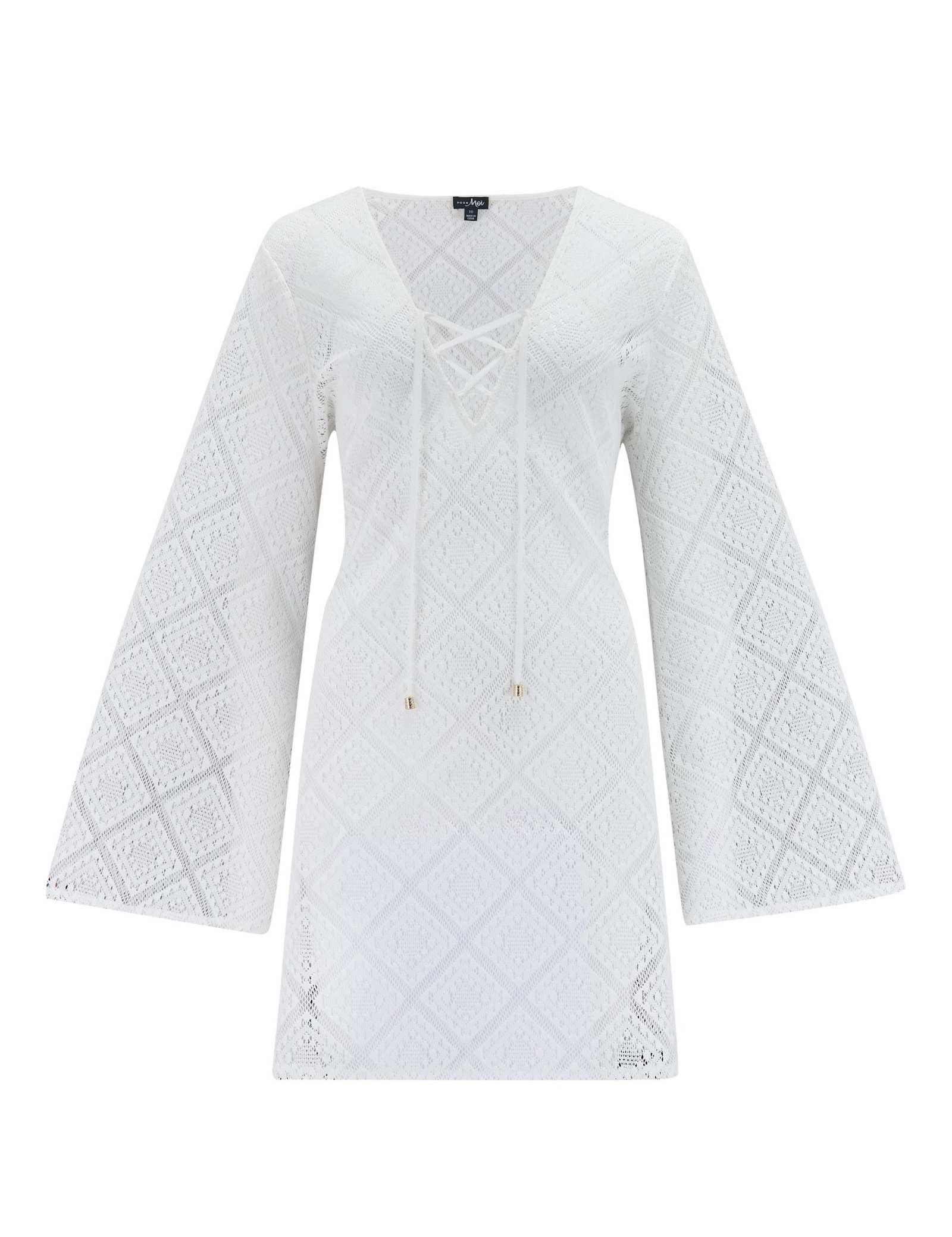 Free Spirit Lace Long Sleeve Beach Dress - image 2