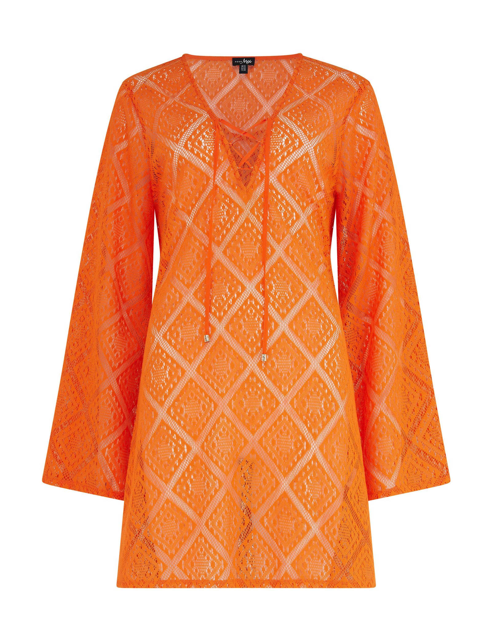 Free Spirit Lace Long Sleeve Beach Dress - image 3