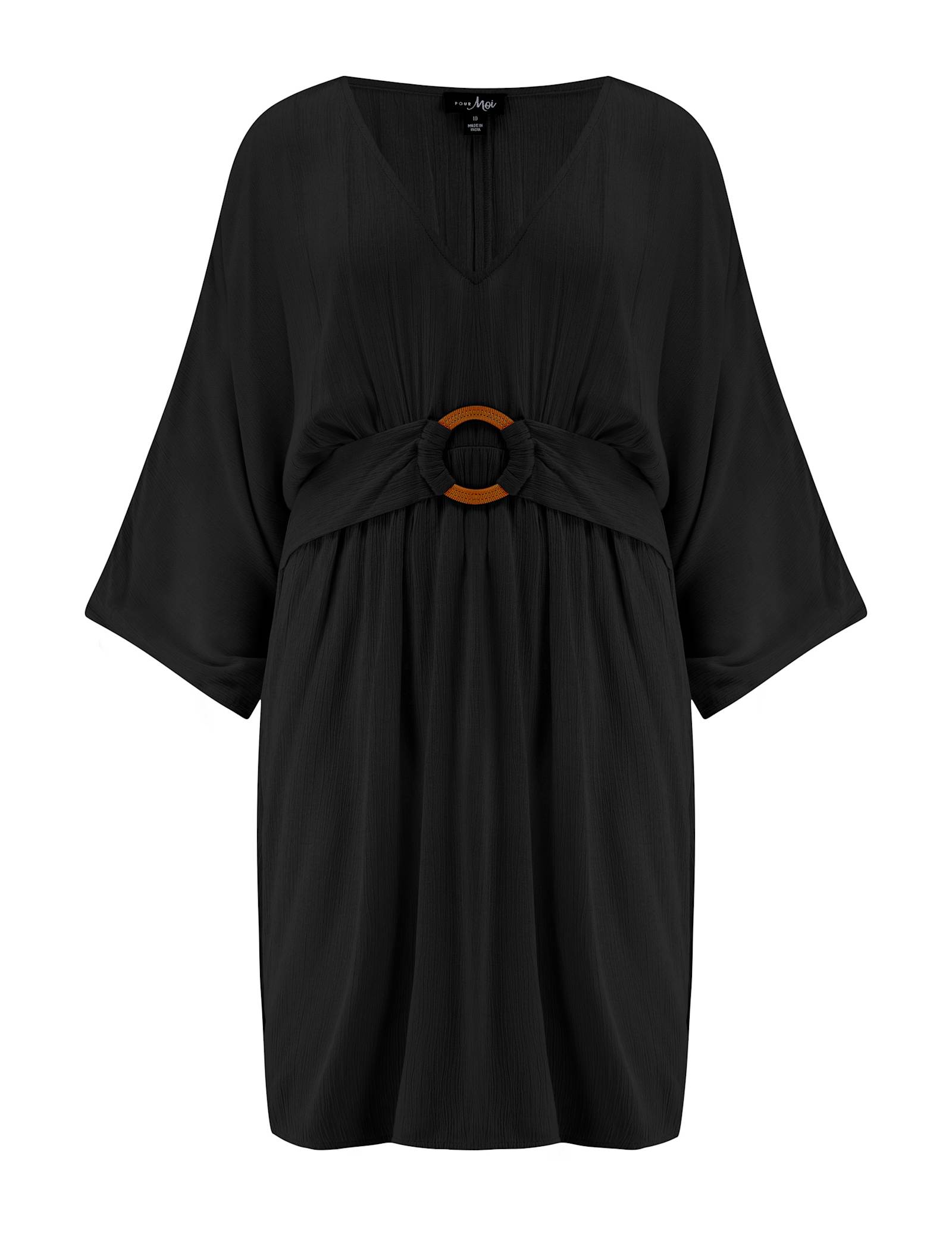 Crinkle O Ring Short Beach Kaftan - image 1