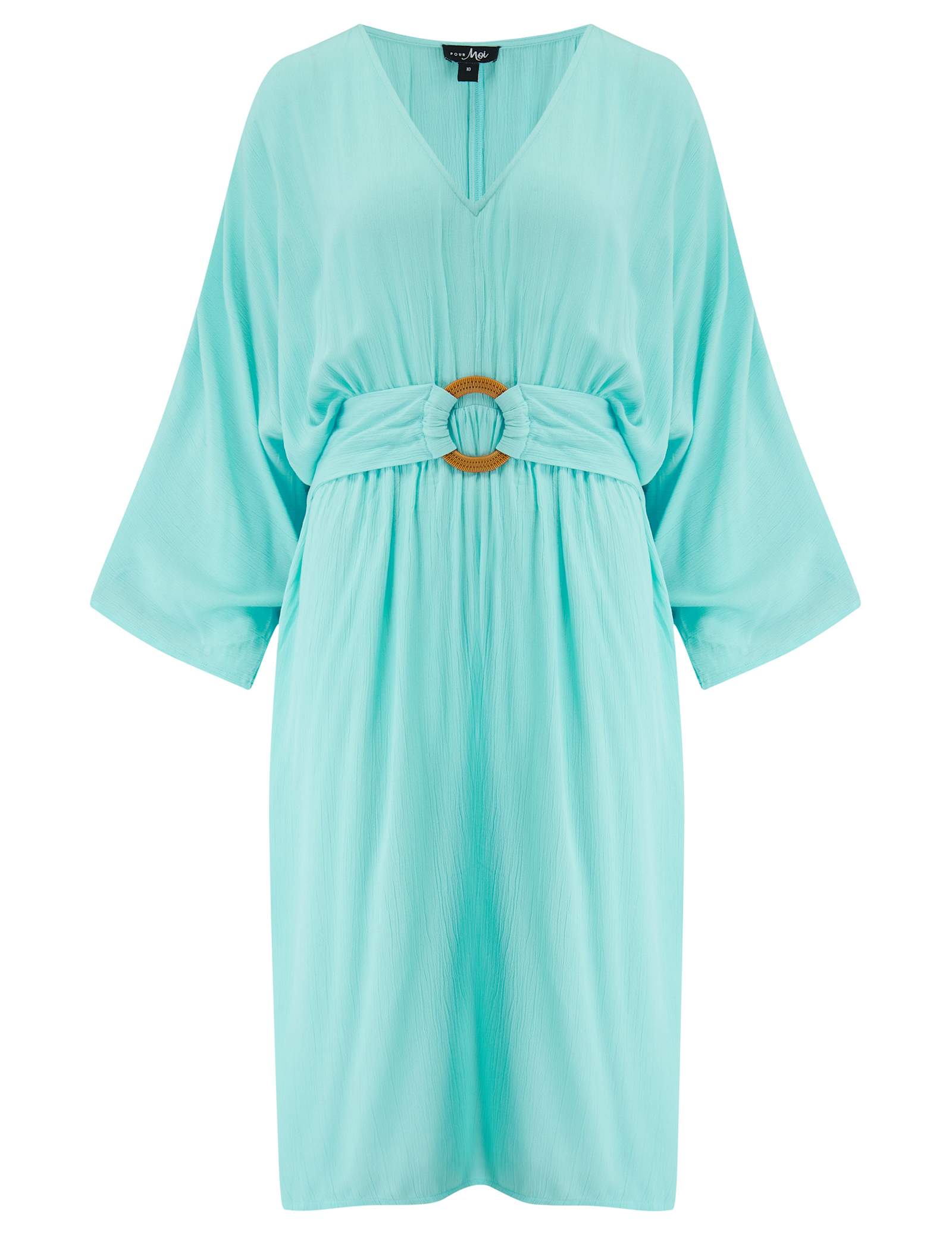 Crinkle O Ring Midi Beach Dress - image 1