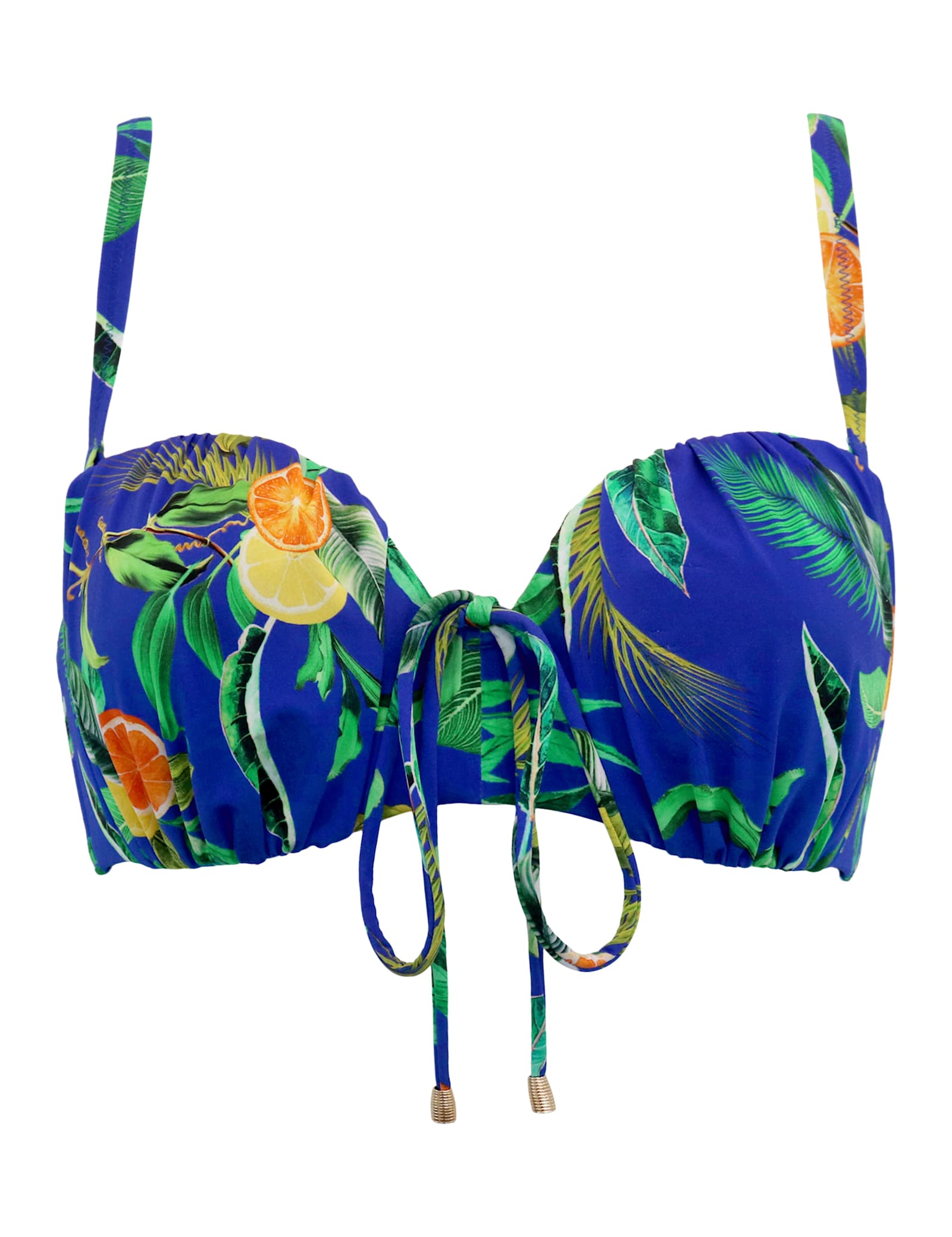 Santa Cruz Printed Wired Bandeau Bikini Top B-F - image 1