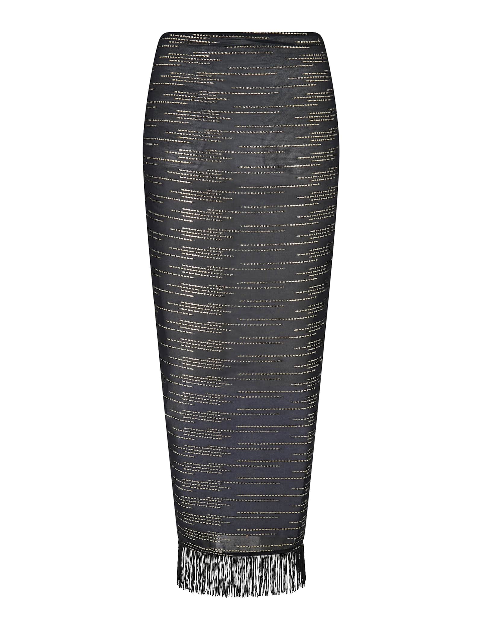 Chiffon Sparkly Striped Sarong - image 3