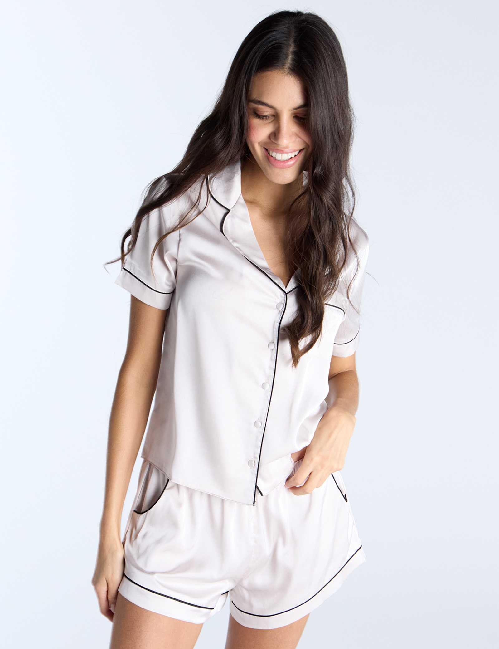 Satin Shortie Set - image 1