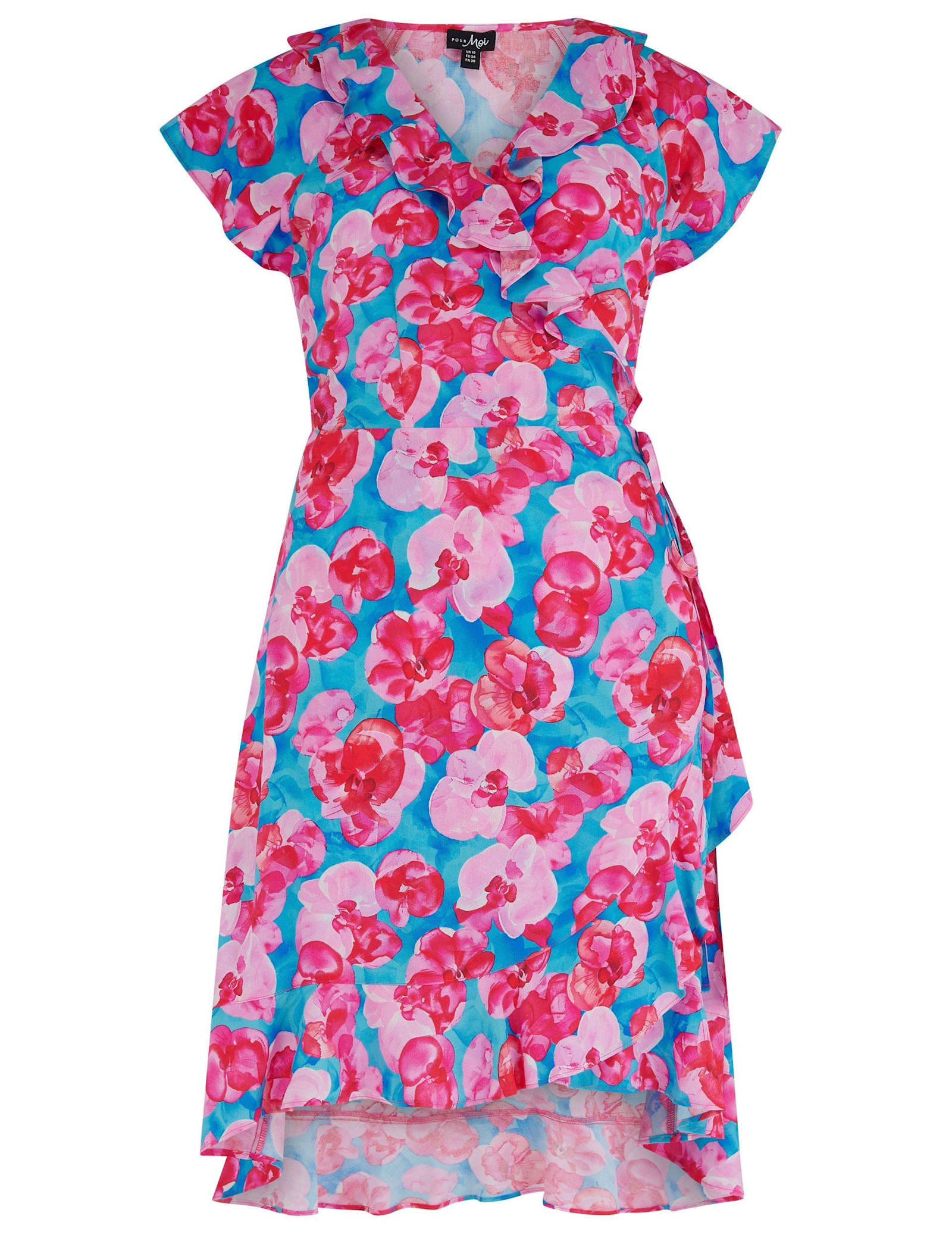 Penny Frill Wrap Woven Beach Dress - image 1