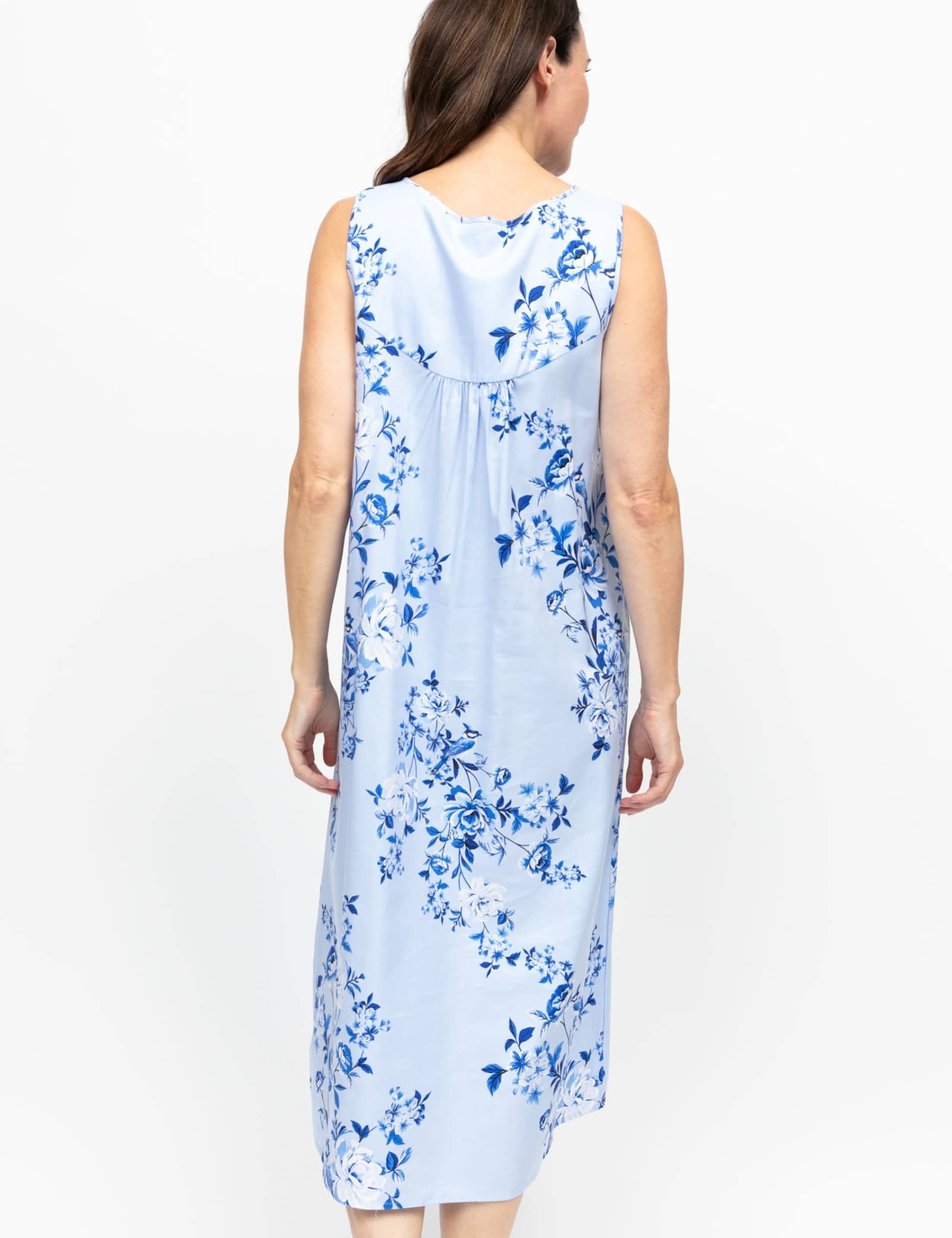 Cotton Modal Floral Long Nightdress - image 3
