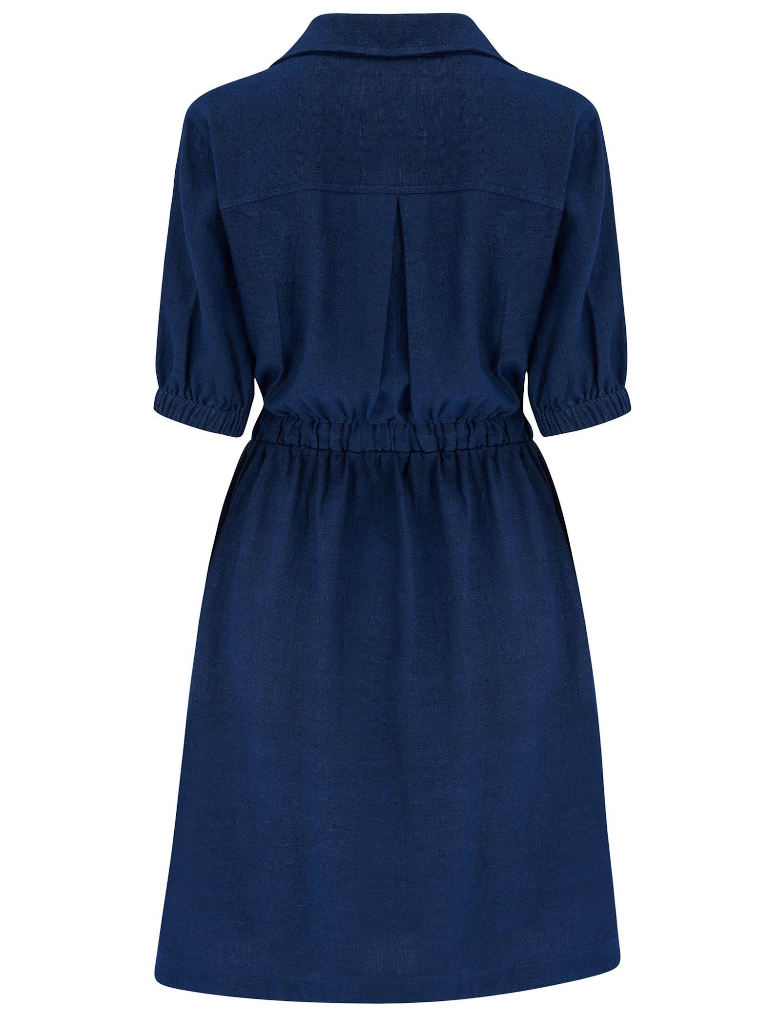 Blair Half Placket Channel Waist Shirt Dress - image 3
