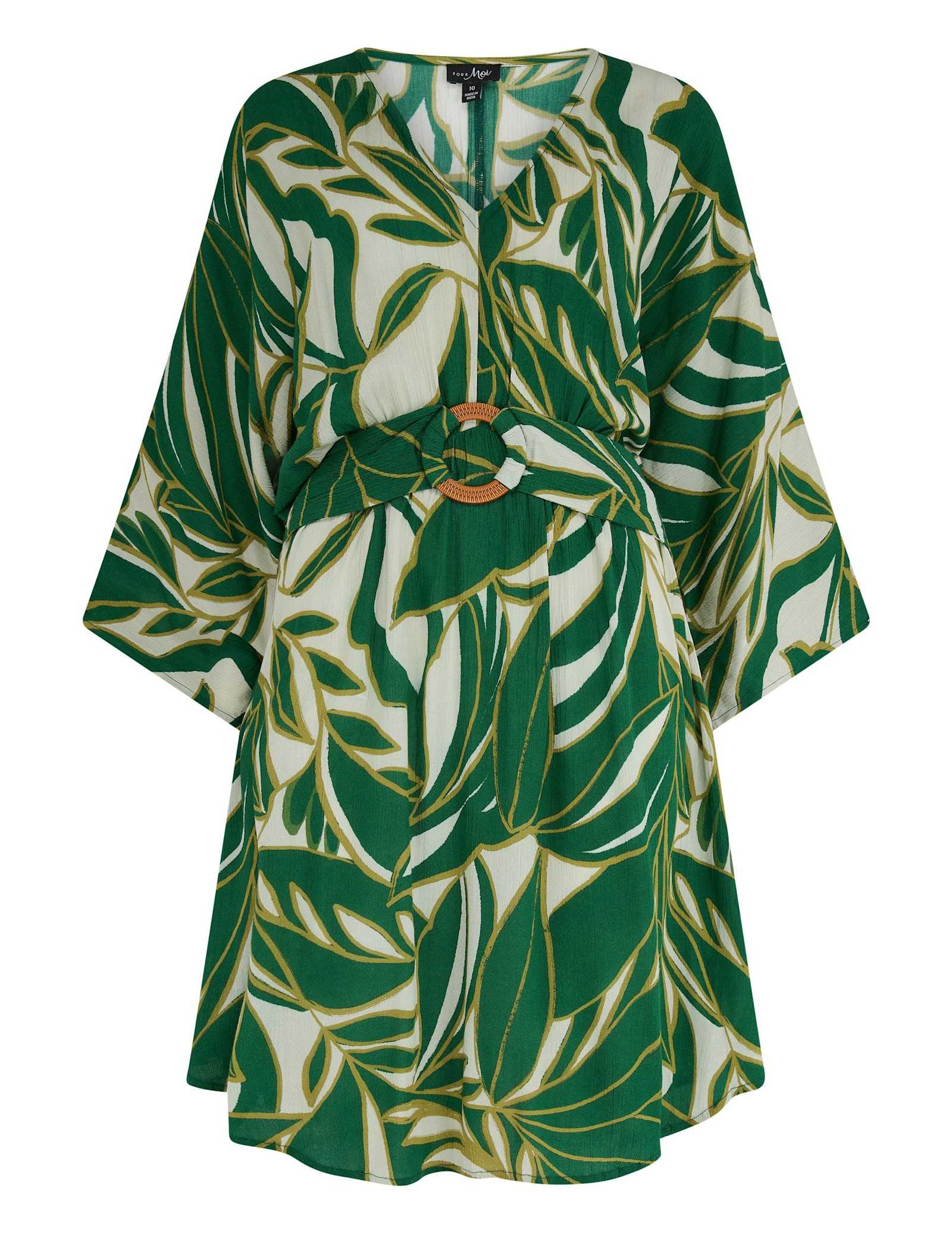 Crinkle O Ring Short Beach Kaftan - image 1