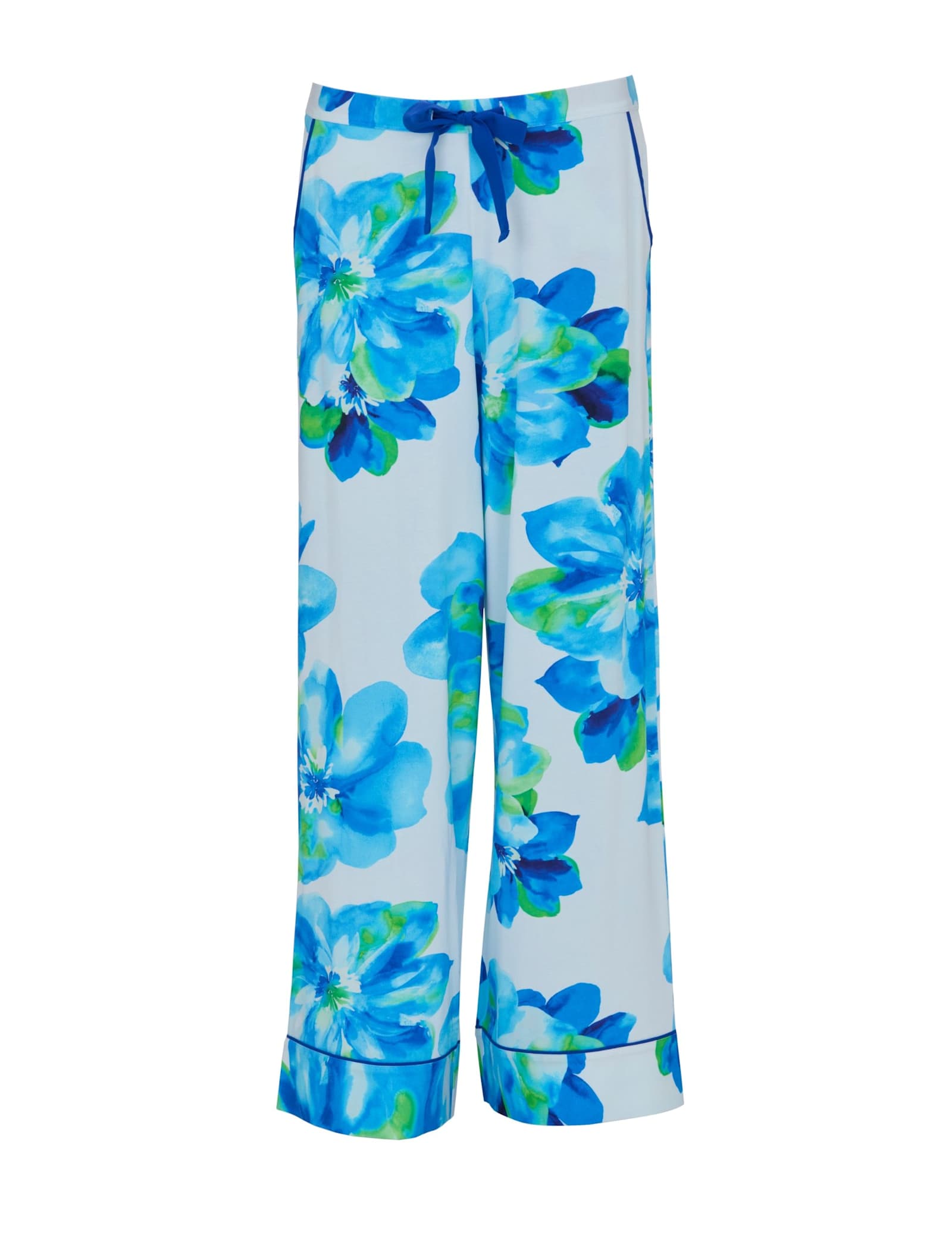 Cotton Blend Floral Wide Leg Pyjama Bottoms - image 1