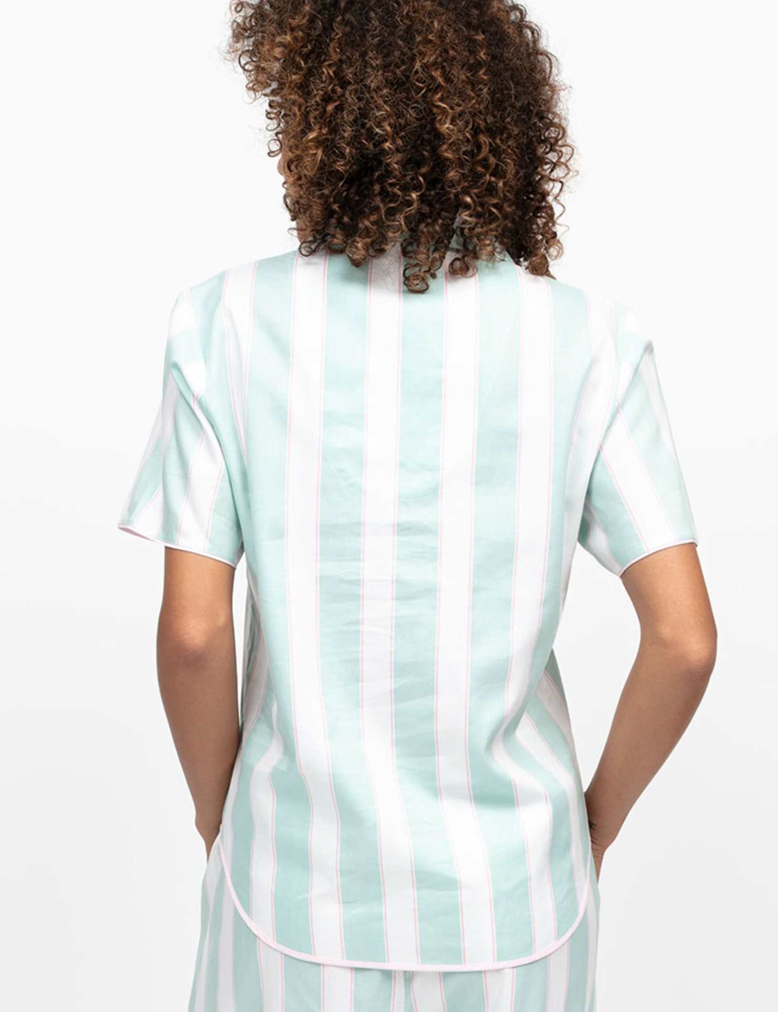 Cotton Modal Striped Pyjama Top - image 3