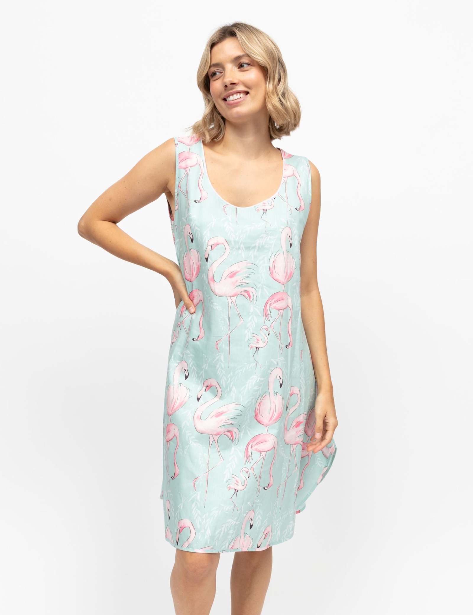 Cotton Modal Flamingo Swing Nightdress - image 4