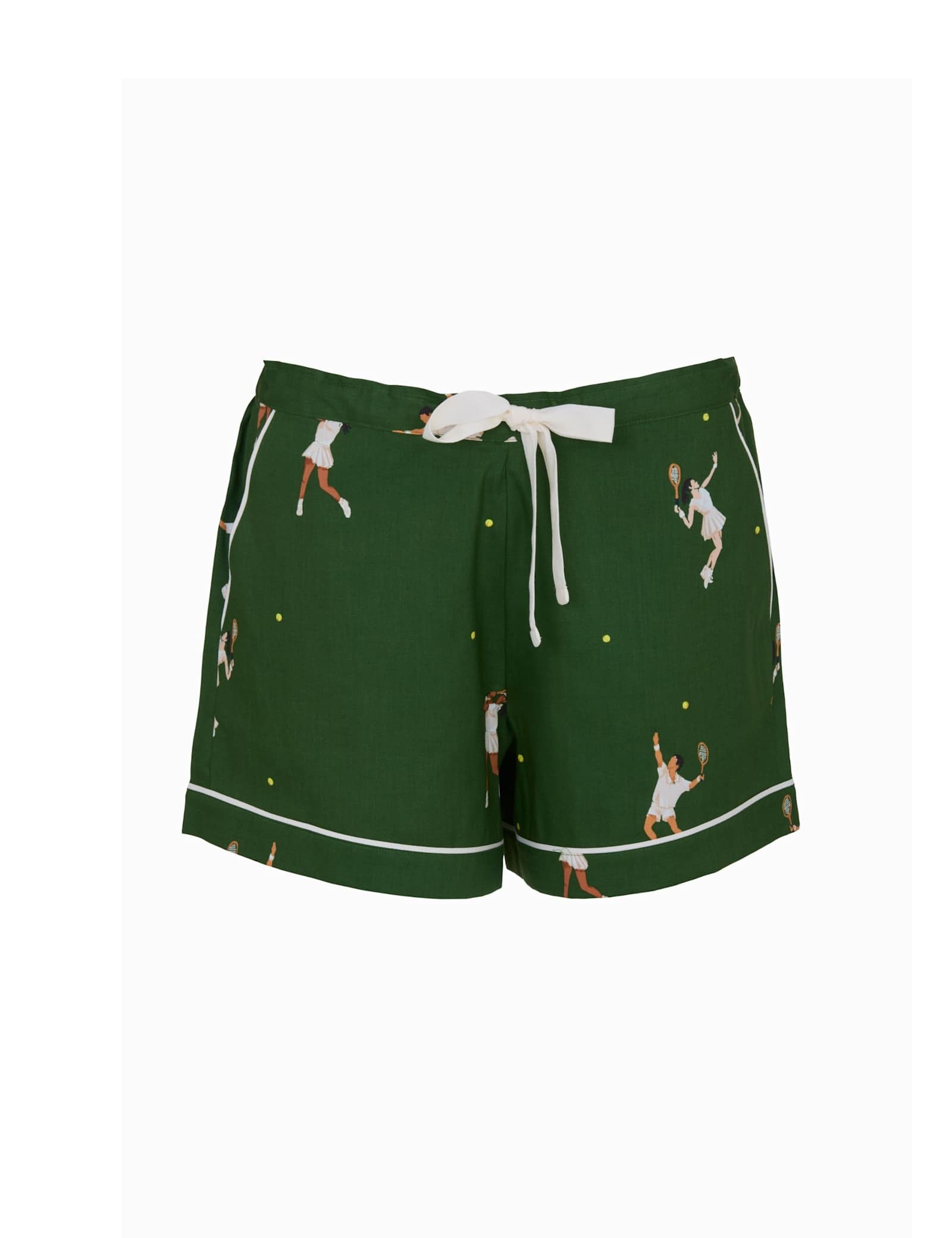 Cotton Modal Tennis Print Pyjama Shorts - image 1