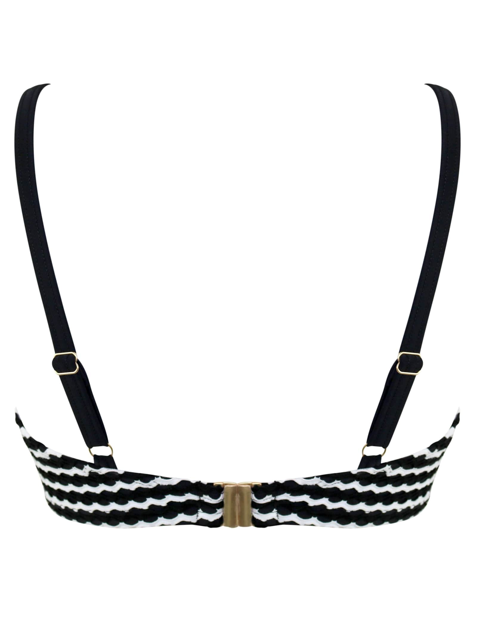 Sun City Striped Wired Padded Bikini Top B-G - image 3