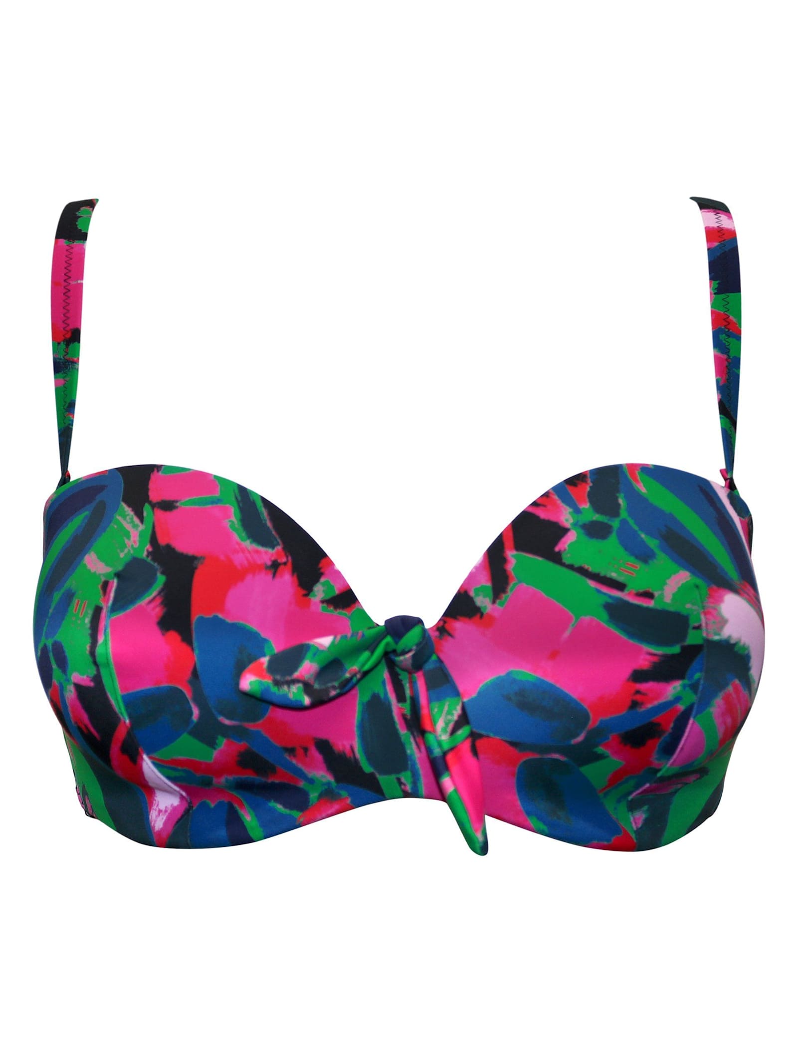 Heatwave Floral Padded Bandeau Bikini Top (B-F) - image 1