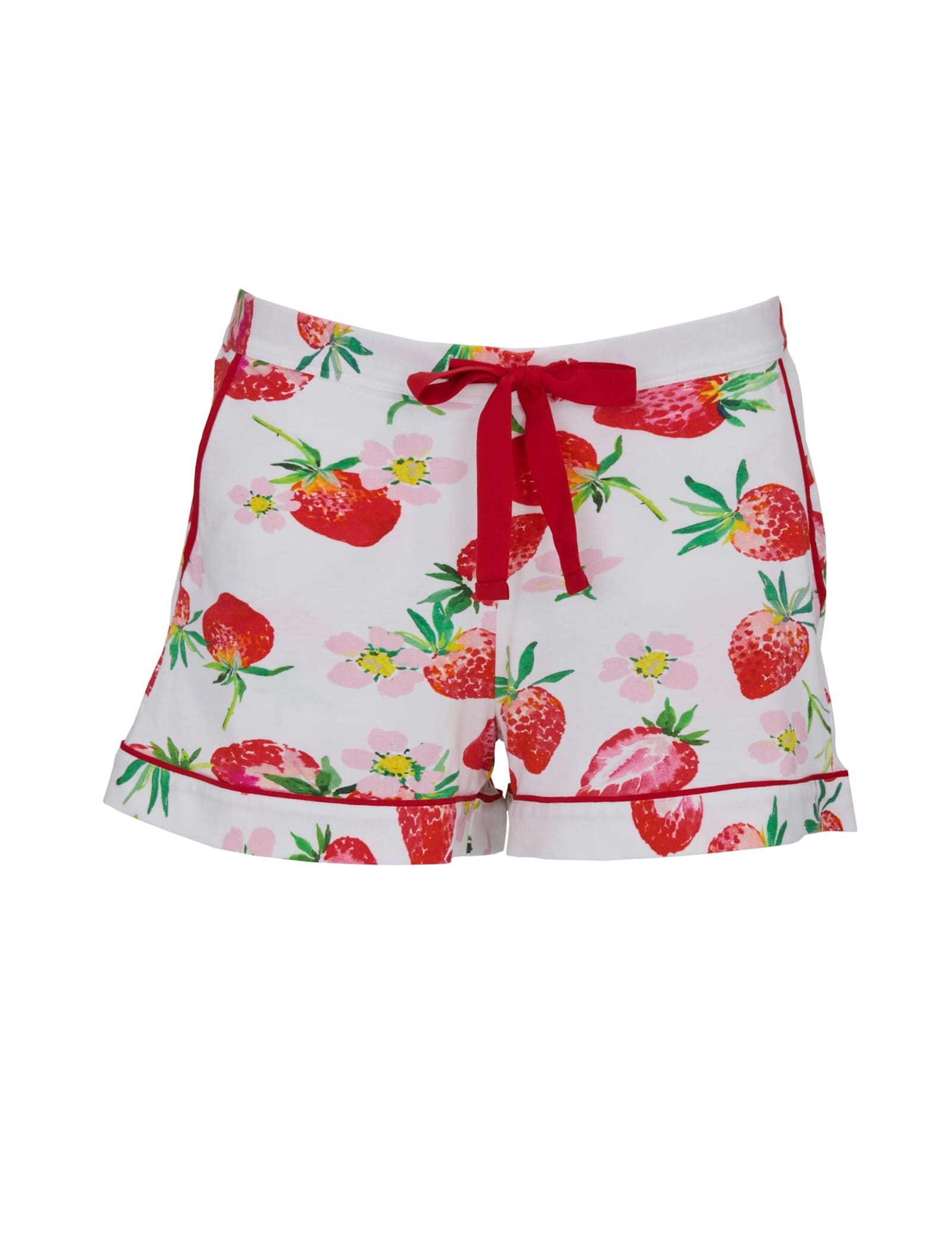 Cotton Modal Strawberry Pyjama Shorts - image 1