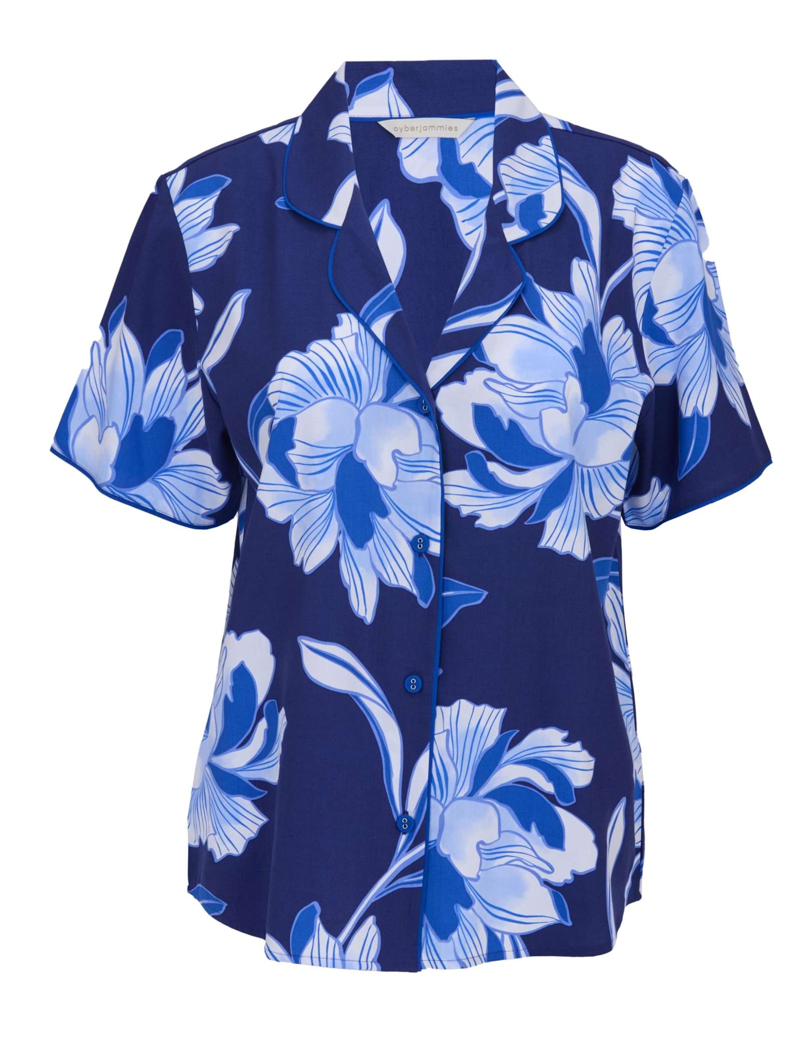 Cotton Modal Floral Pyjama Top - image 1