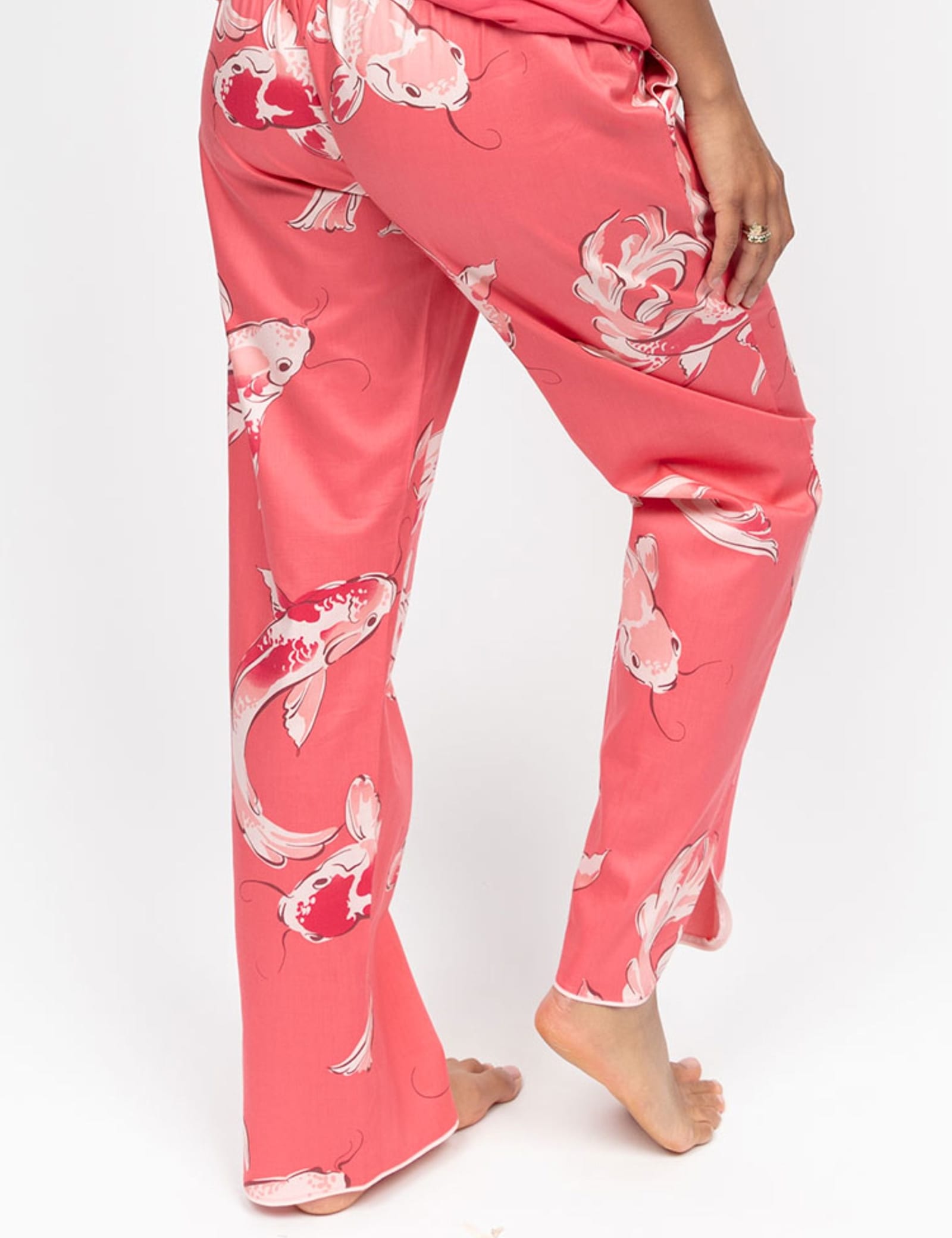 Cotton Modal Koi Fish Print Pyjama Bottoms - image 3