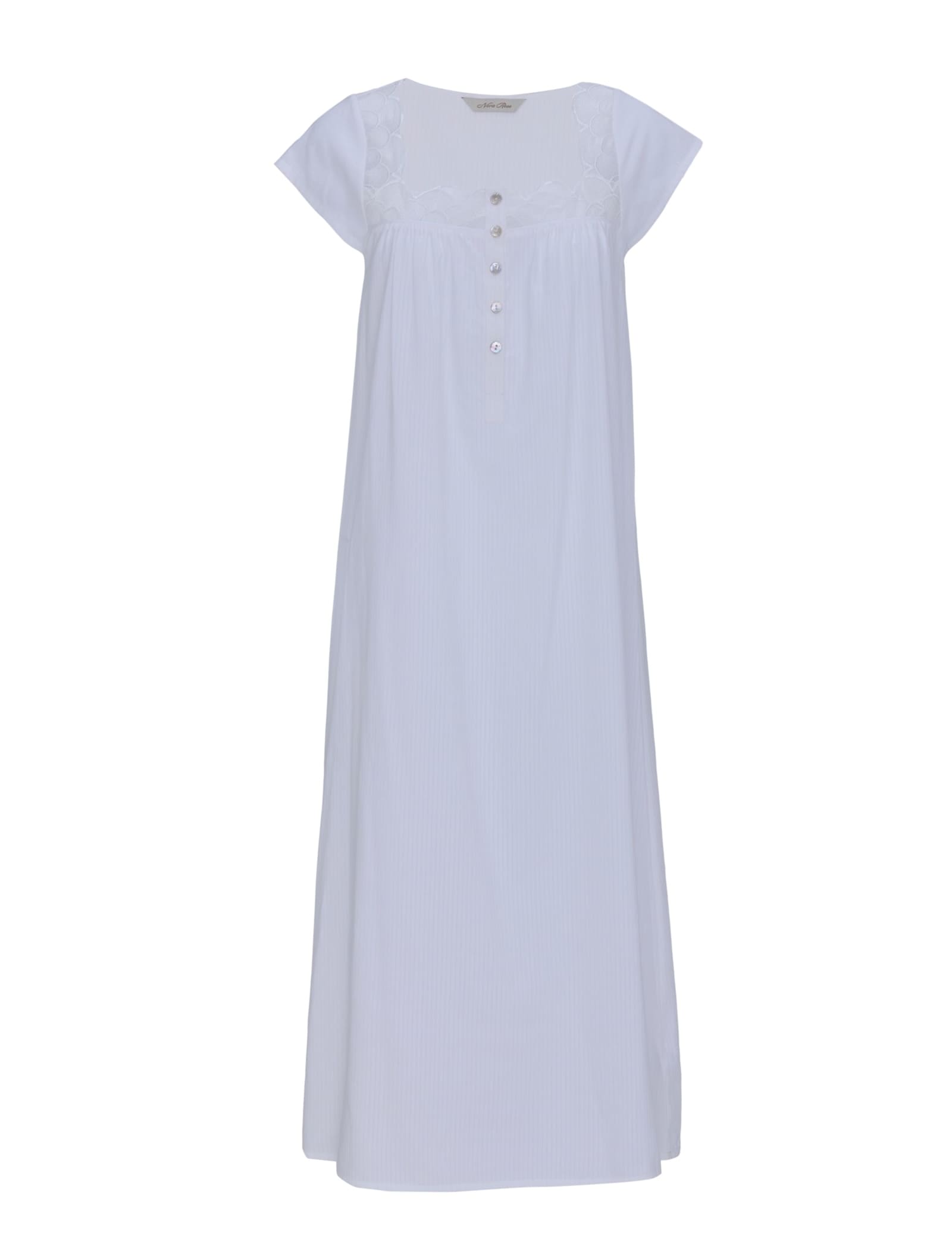 Cotton Modal Shadow Stripe Nightdress - image 1