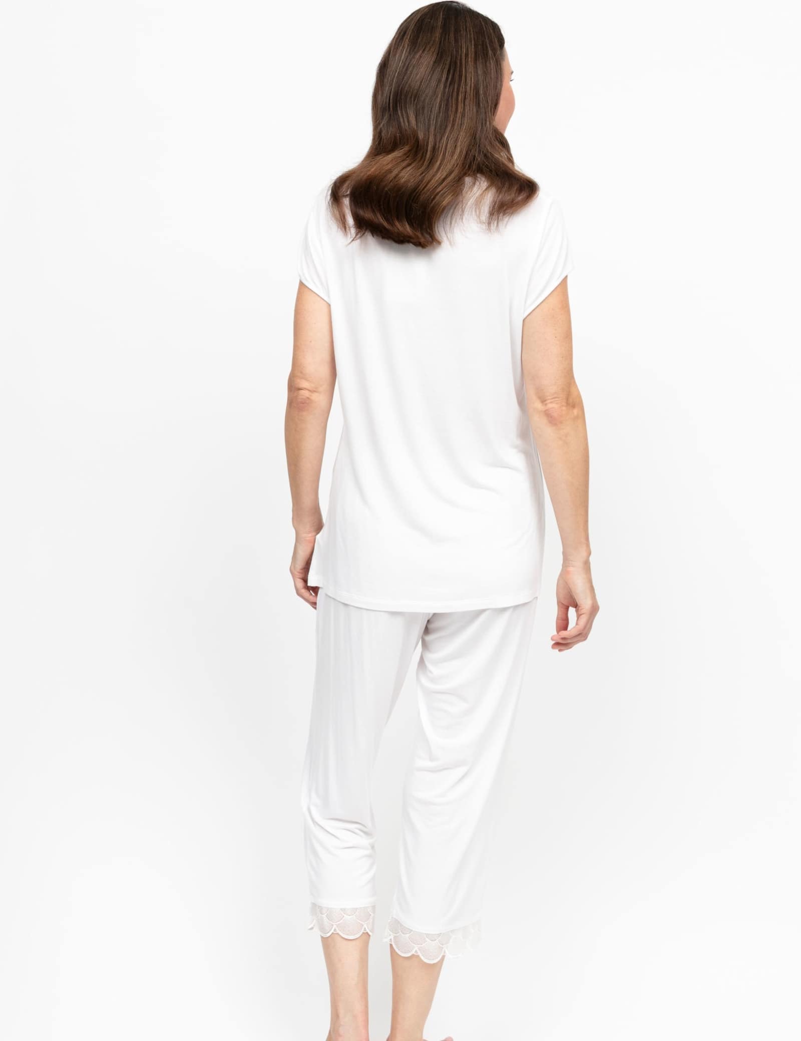 Modal Rich Jersey Lace Detail Pyjama Set - image 3