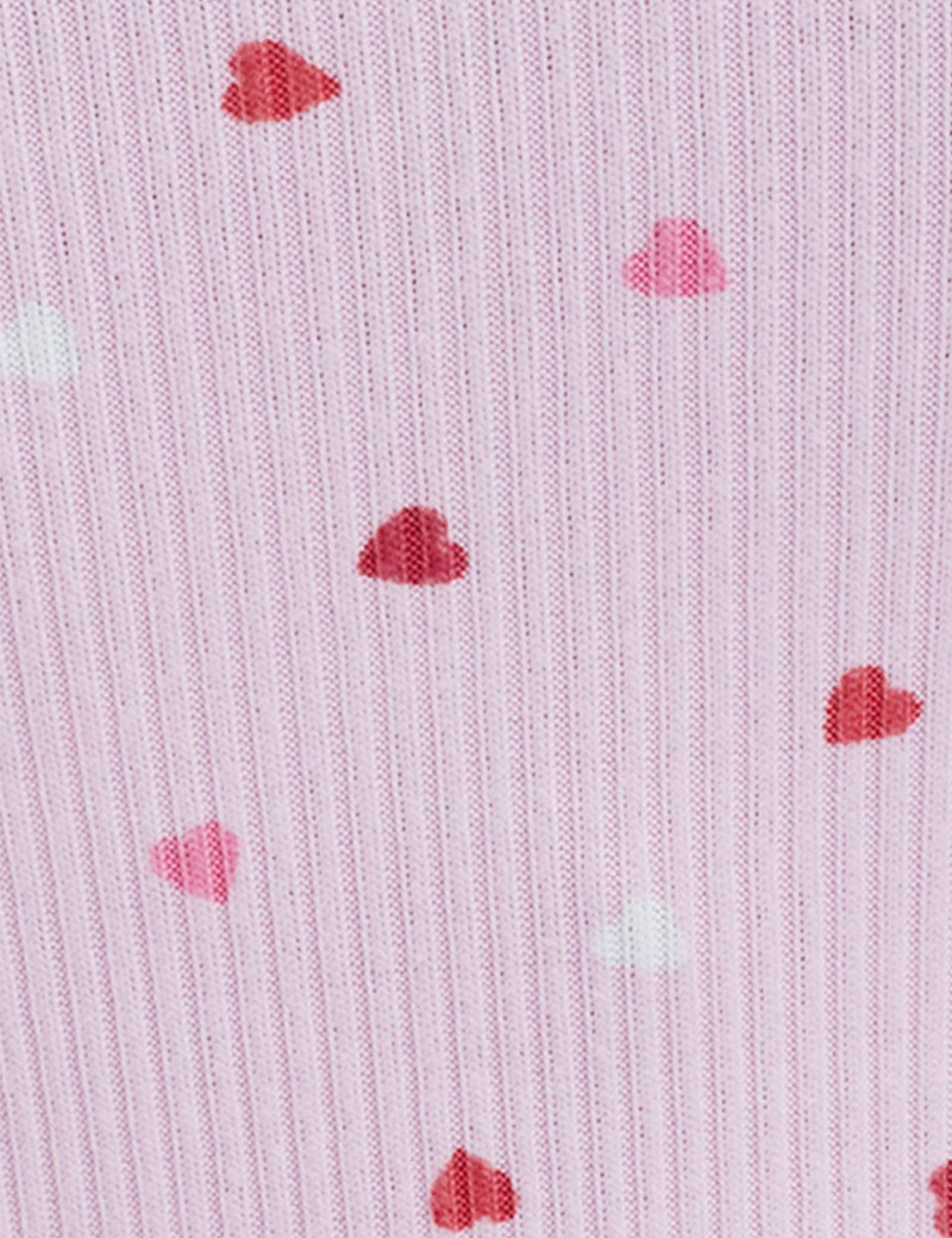 Valentines Ribbed Heart Print Shortie Set - image 2