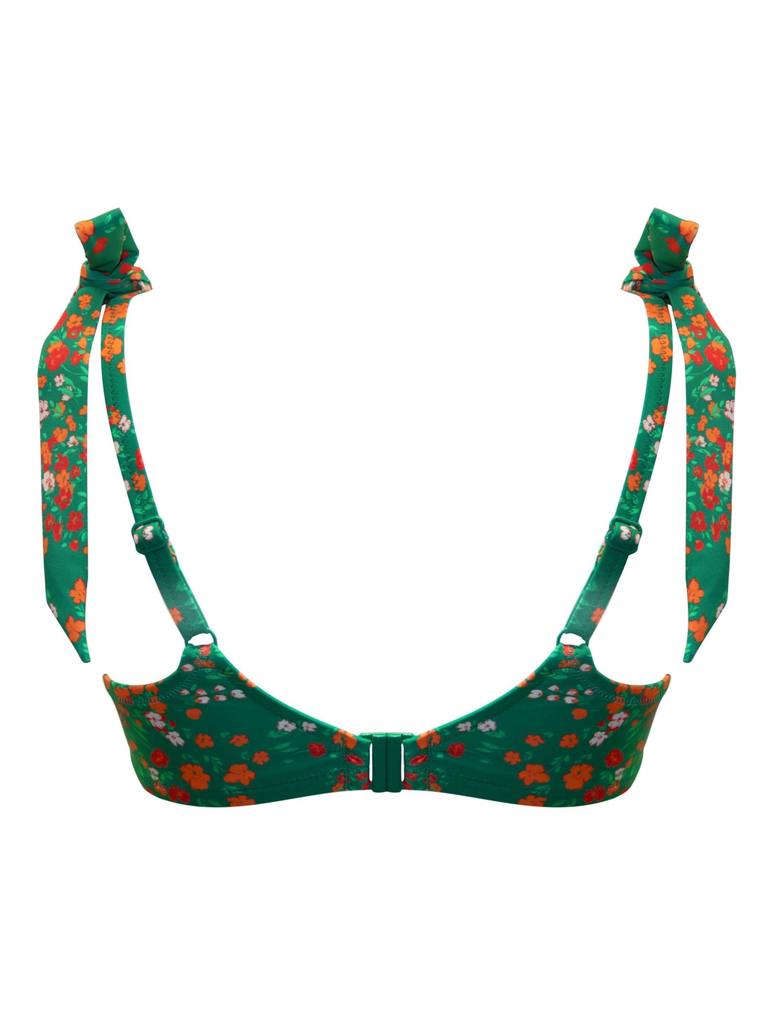 Rosa Cove Wired Tie Detail Plunge Bikini Top (C-G) - image 5