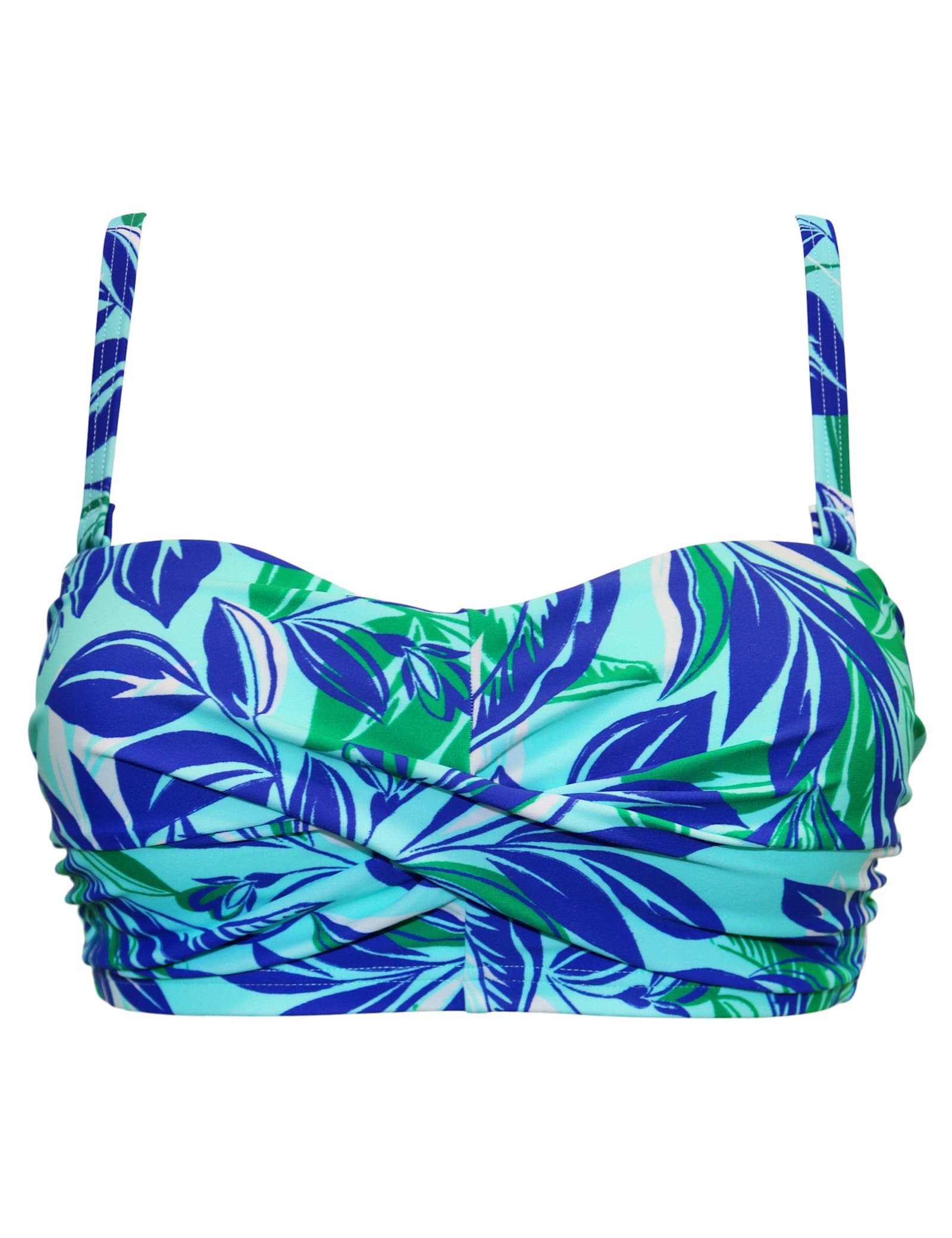 Santa Monica Printed Bandeau Bikini Top - image 1