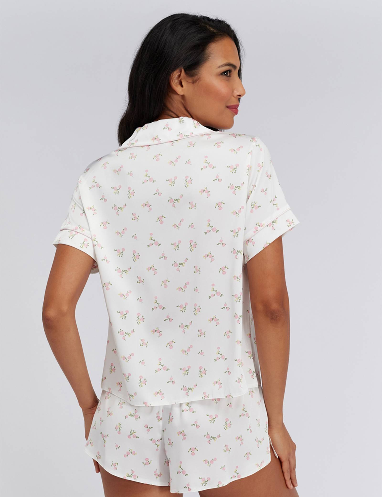 Satin Floral Short Pyjama Set - image 2