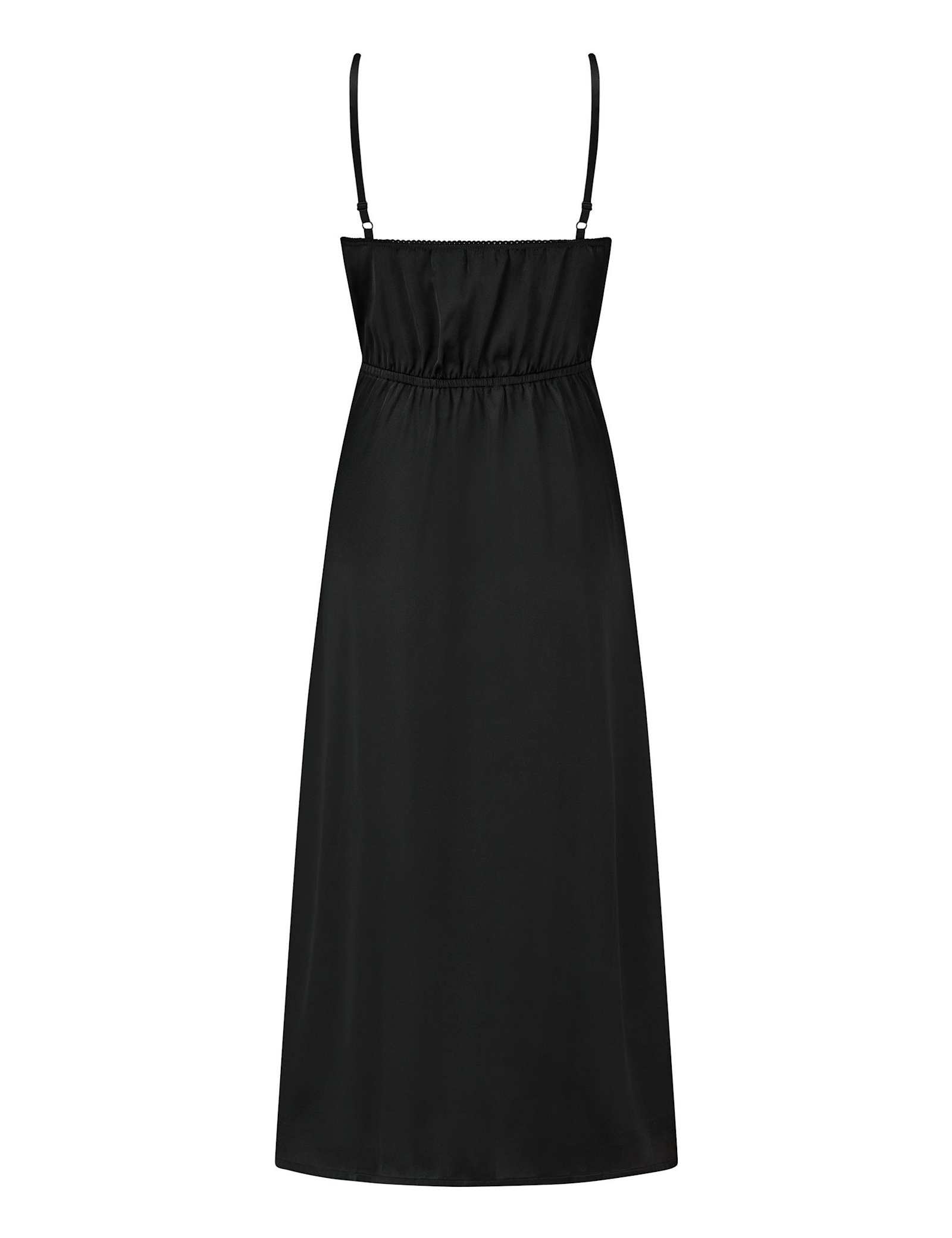 Dusk Satin & Lace Plunge Midi Chemise - image 3