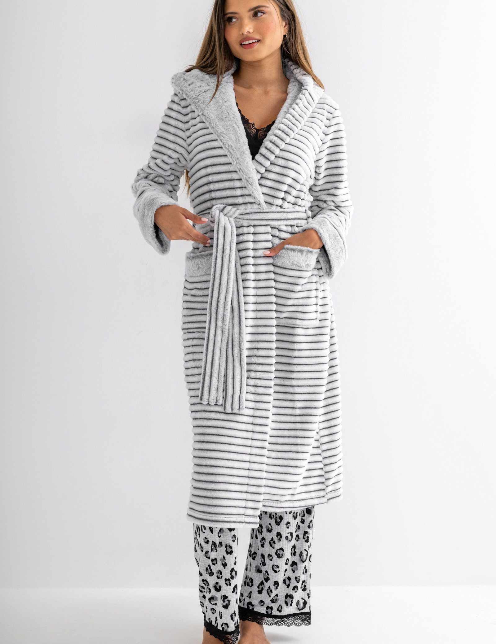 Striped Dressing Gown - image 5