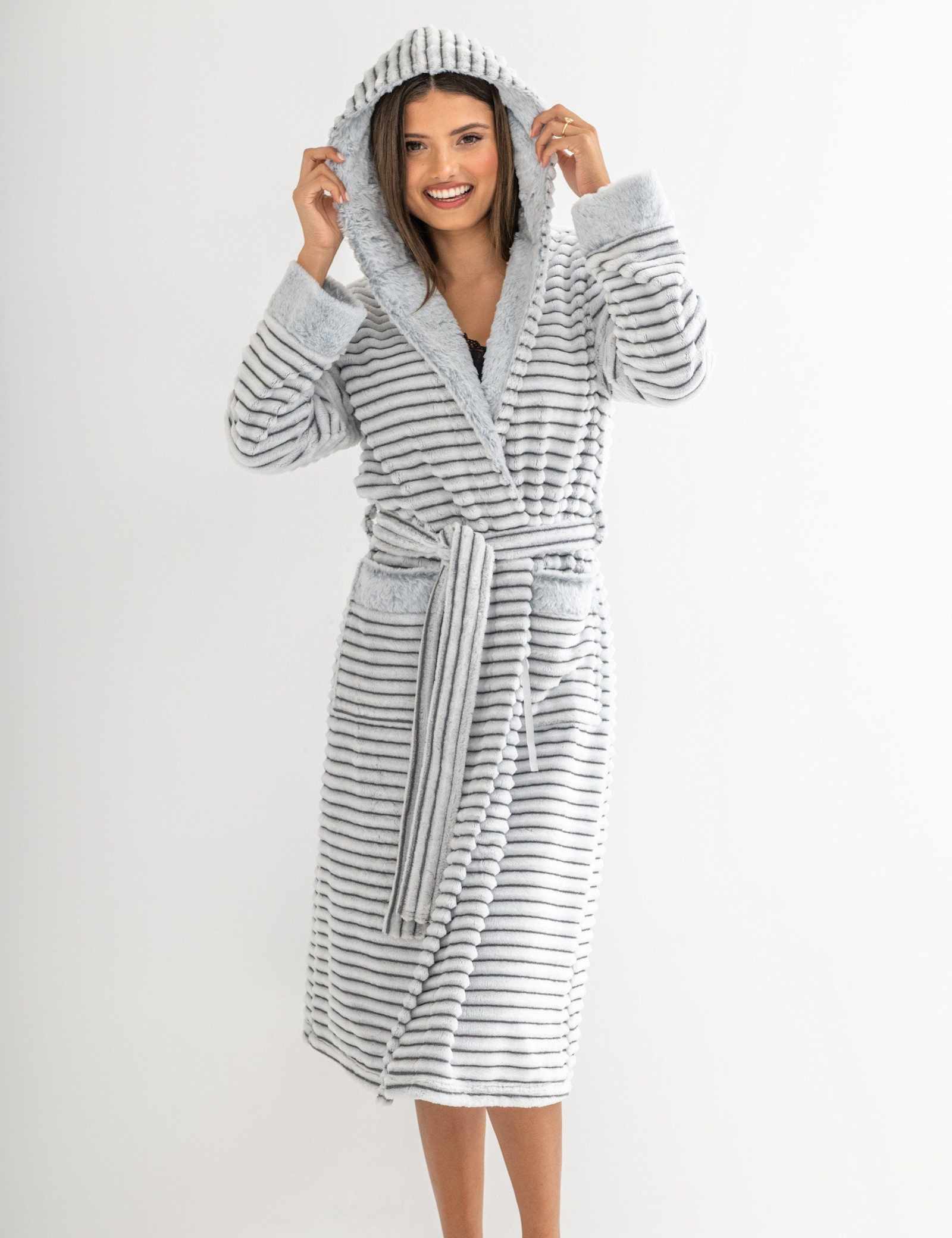 Striped Dressing Gown - image 4