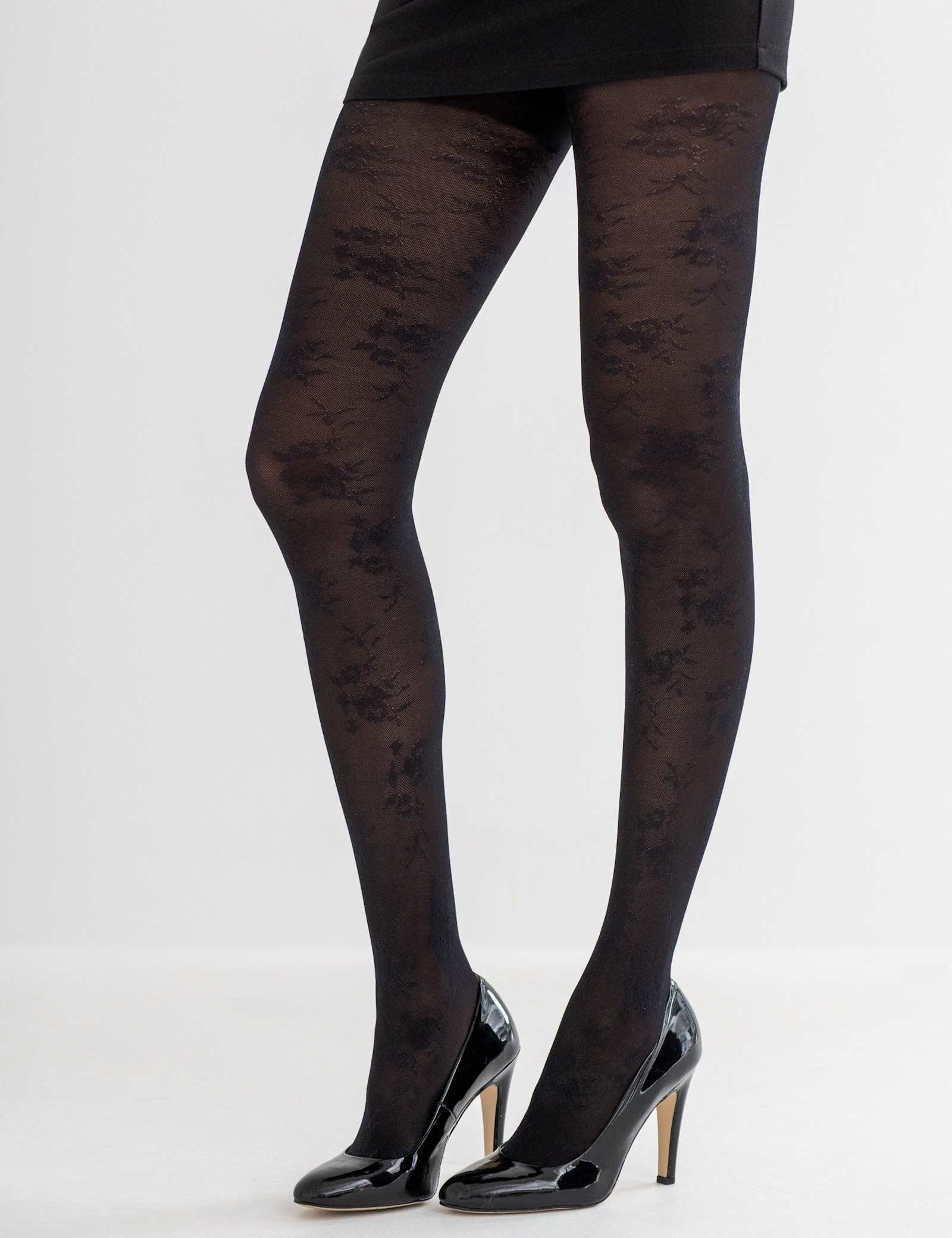 Floral Lace Tights - image 2