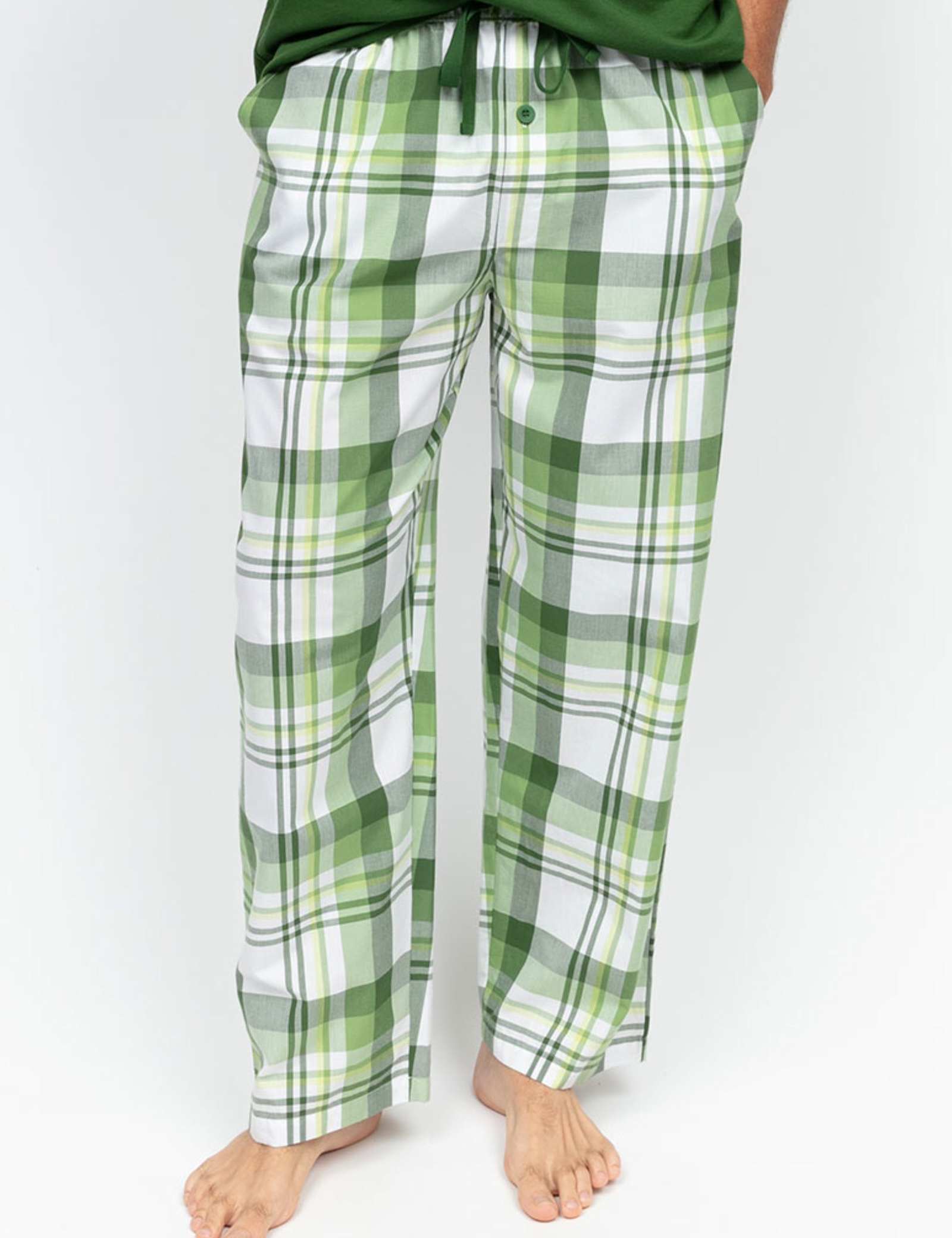 Pure Cotton Checked Drawstring Pyjama Bottoms - image 4