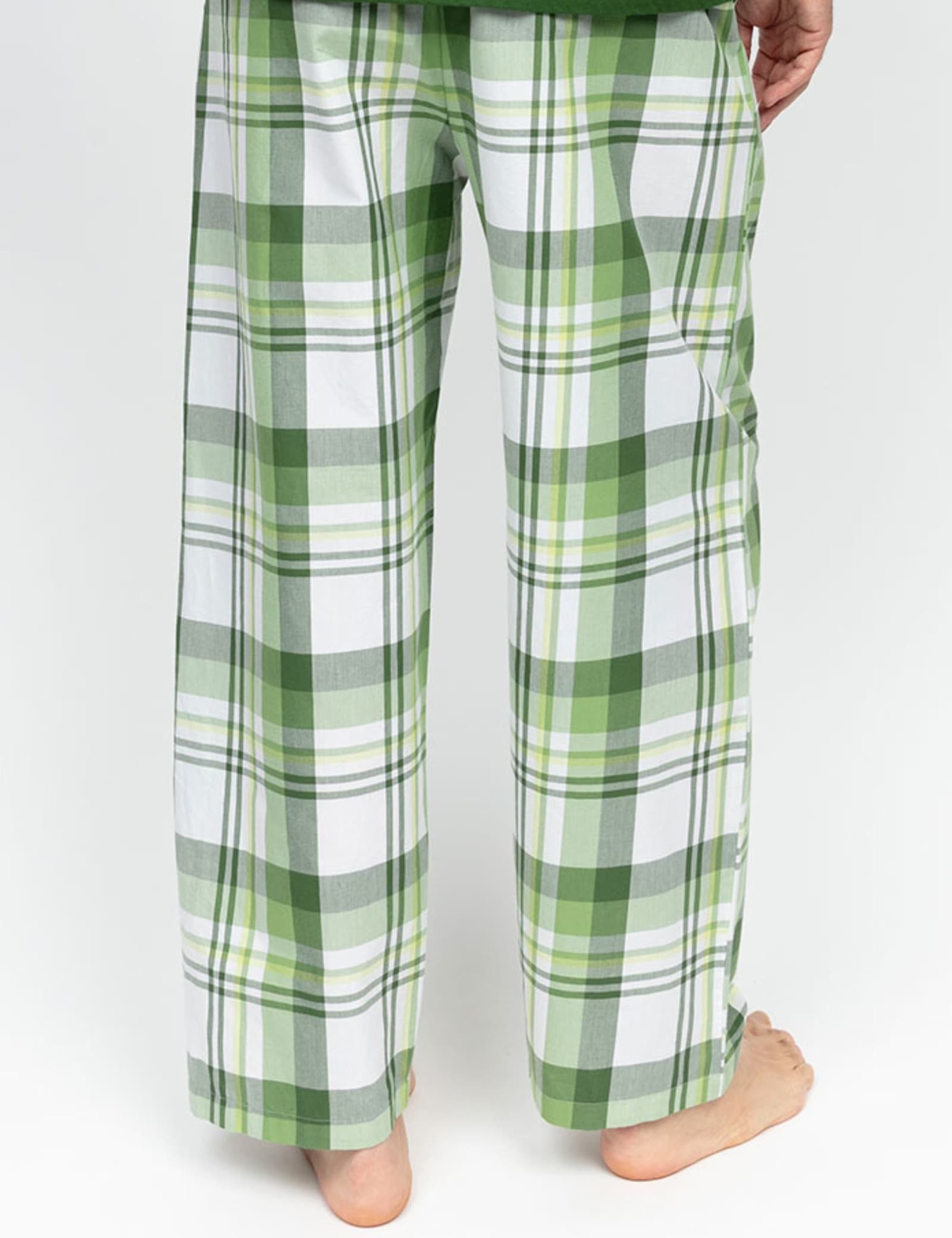 Pure Cotton Checked Drawstring Pyjama Bottoms - image 3