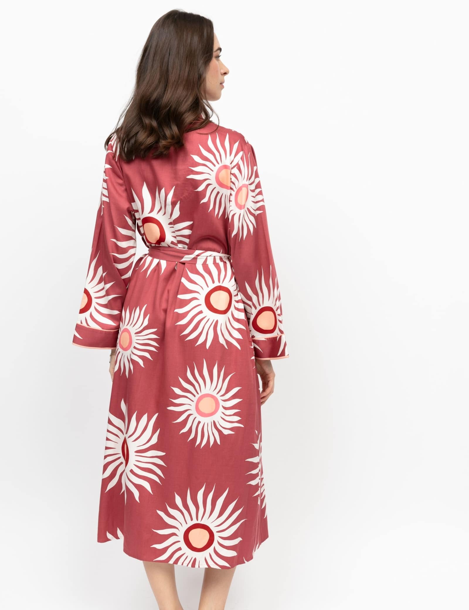 Fable And Eve Cotton Modal Sun Print Dressing Gown - image 3