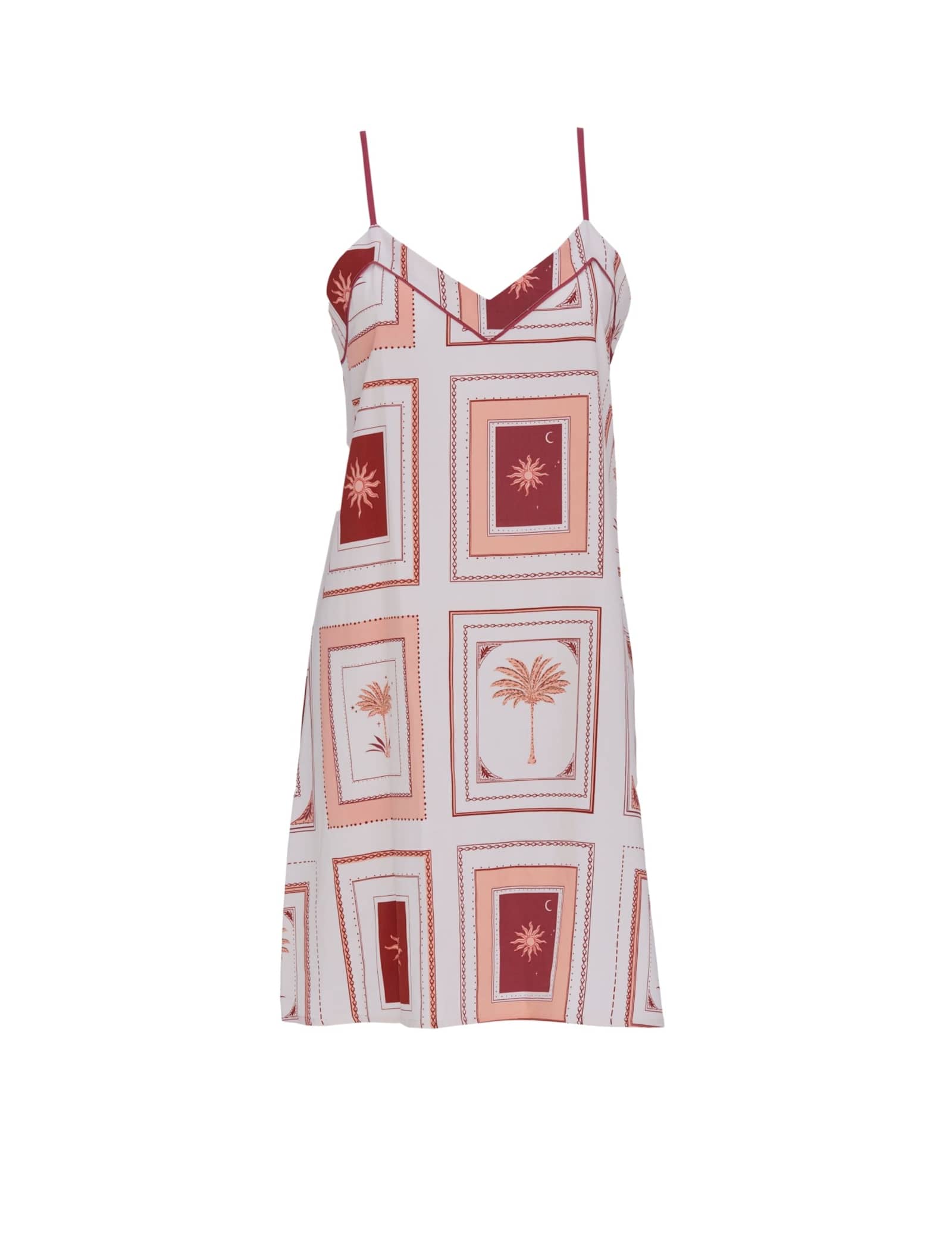 Fable And Eve Cotton Modal Postcard Print Nightdress - image 1